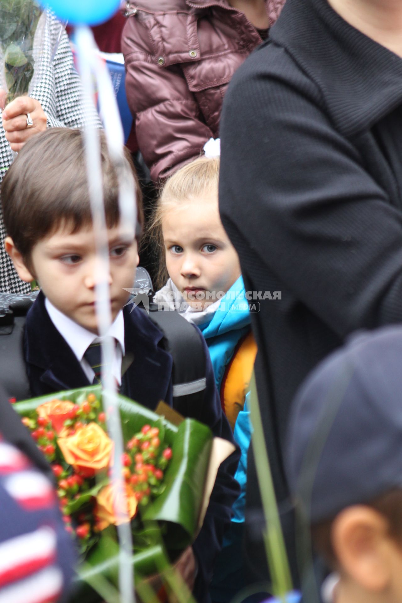 1 сентября в школе, Москва, 1 сентября 2010 года. Школа. Образование. Школьник. Ученик.