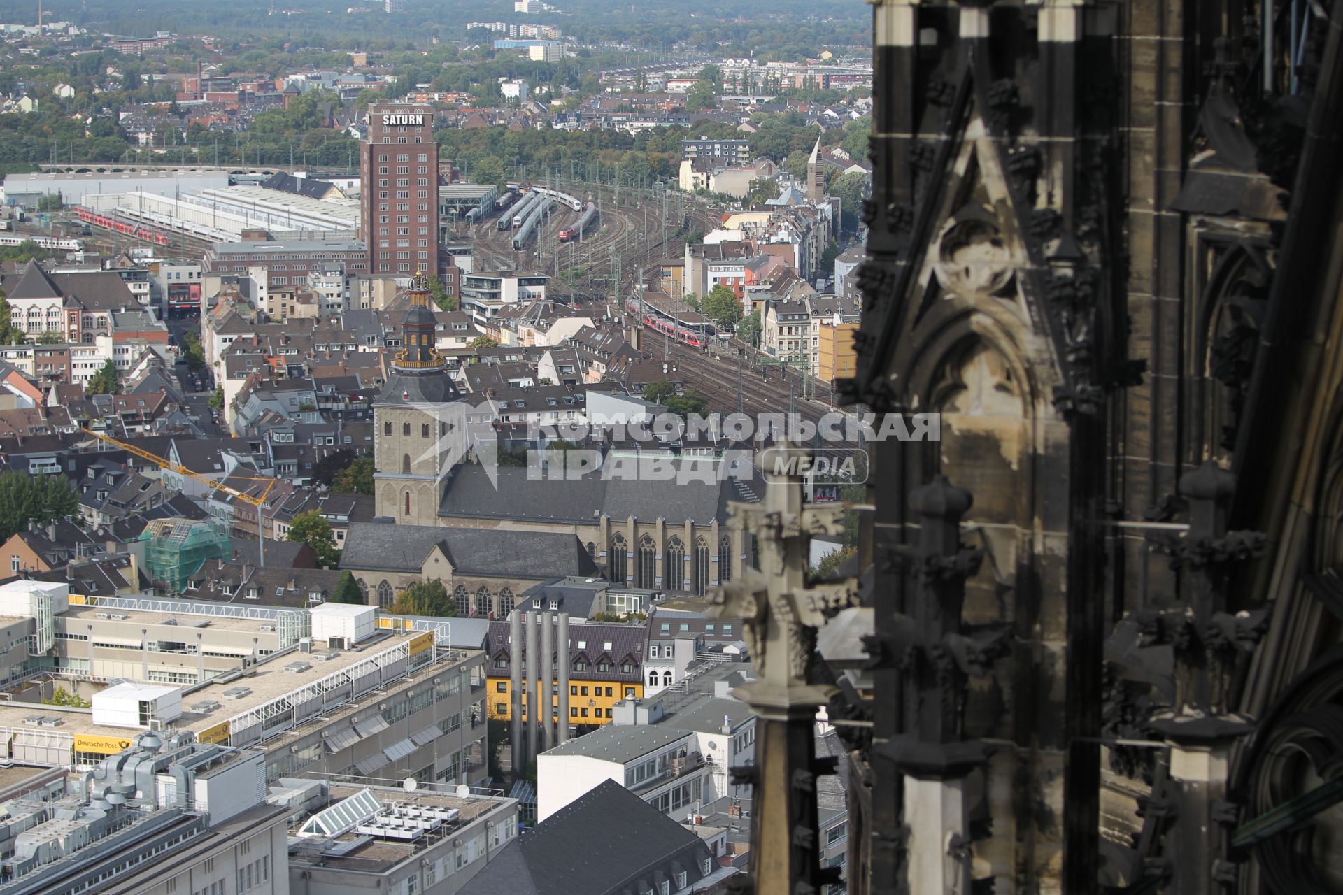 Вид на исторический центр города, Кёльн, Германия, 22 сентября 2010 года. View of the historic city center in Cologne, Germany, September 22, 2010.