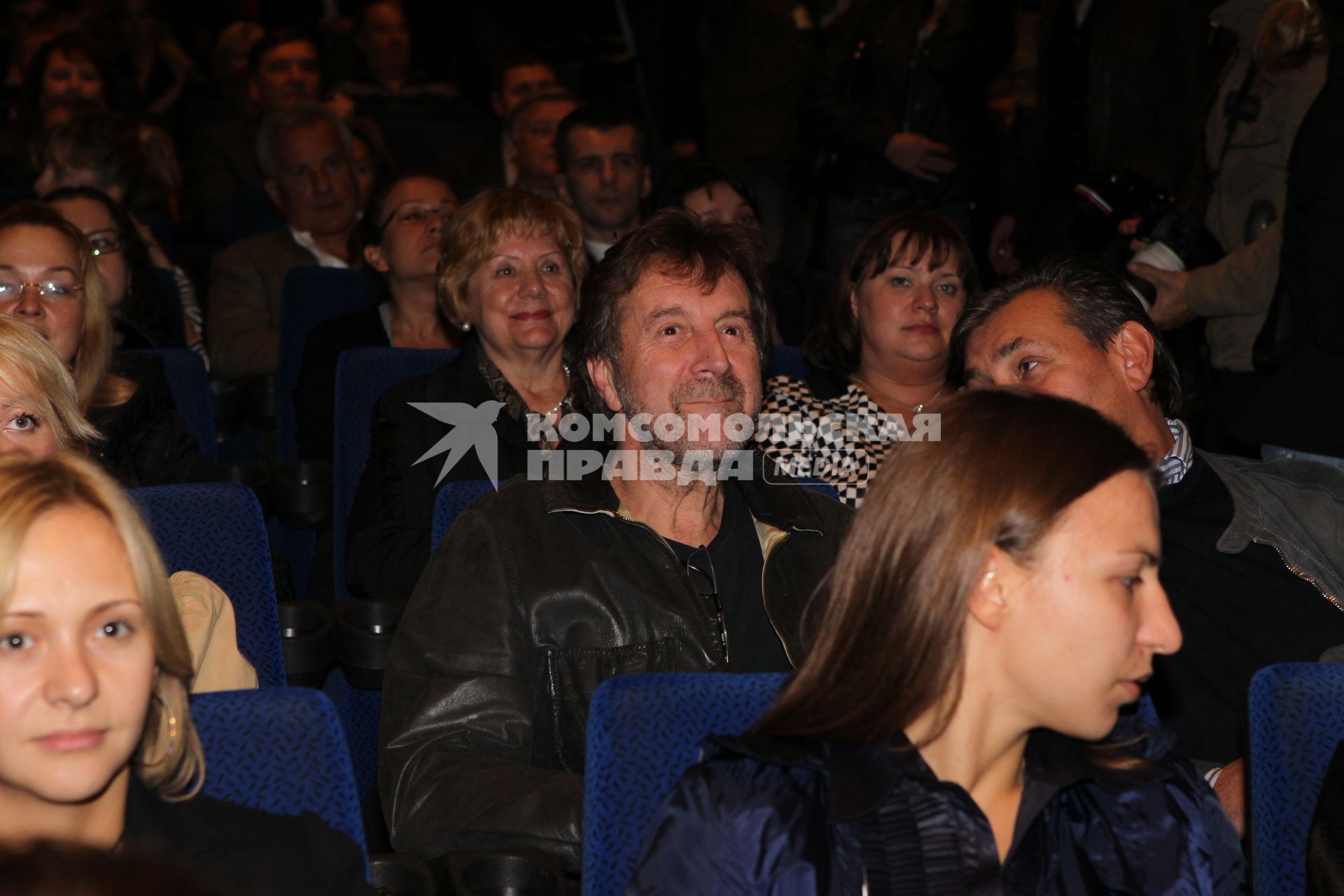 22 сентября 2010 года. Кинотеатр ПУШКИНСКИЙ. Премьера фильма КРАЙ. На снимке: актер Леонид Ярмольник.
