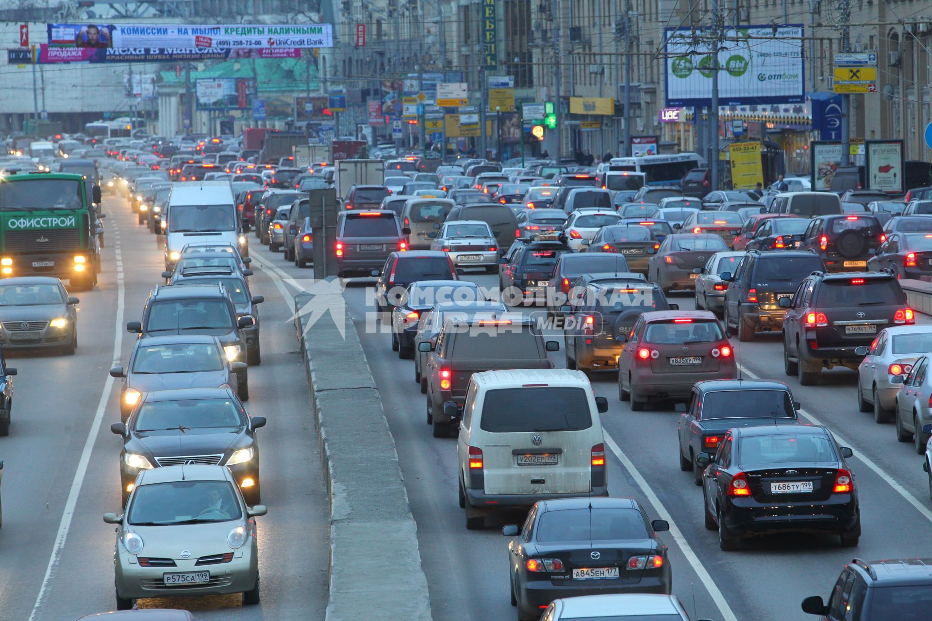 г Москва. Пробки.