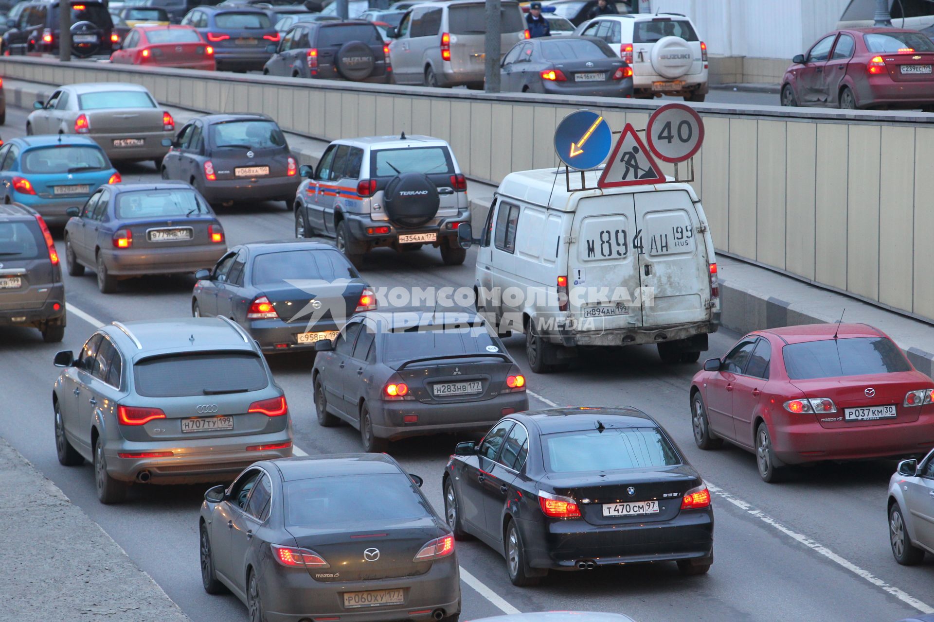 г Москва. Пробки. садовое кольцо
