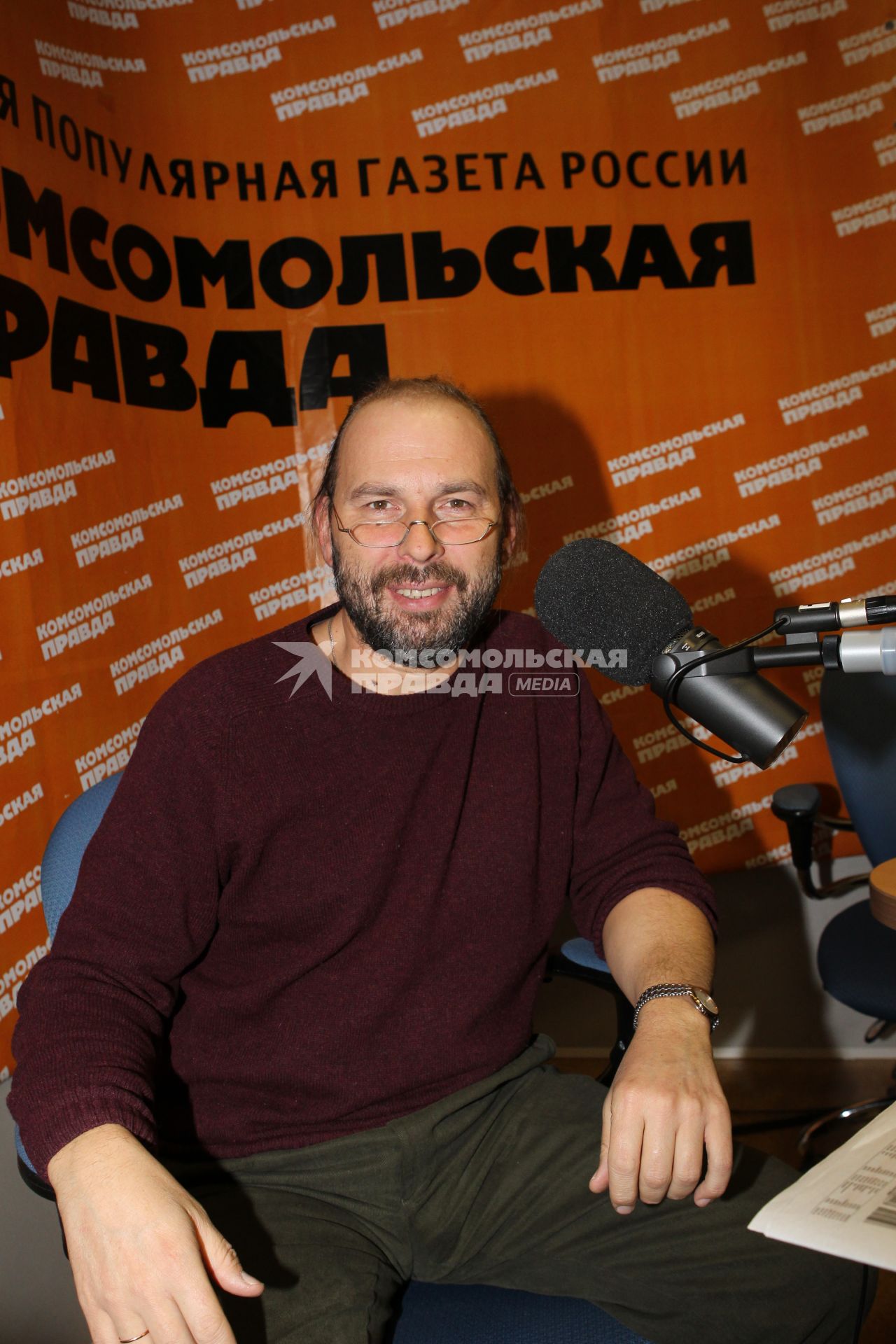 30 ноября 2010 года. Радиоведущий Александр Хабургаев на радио КП.