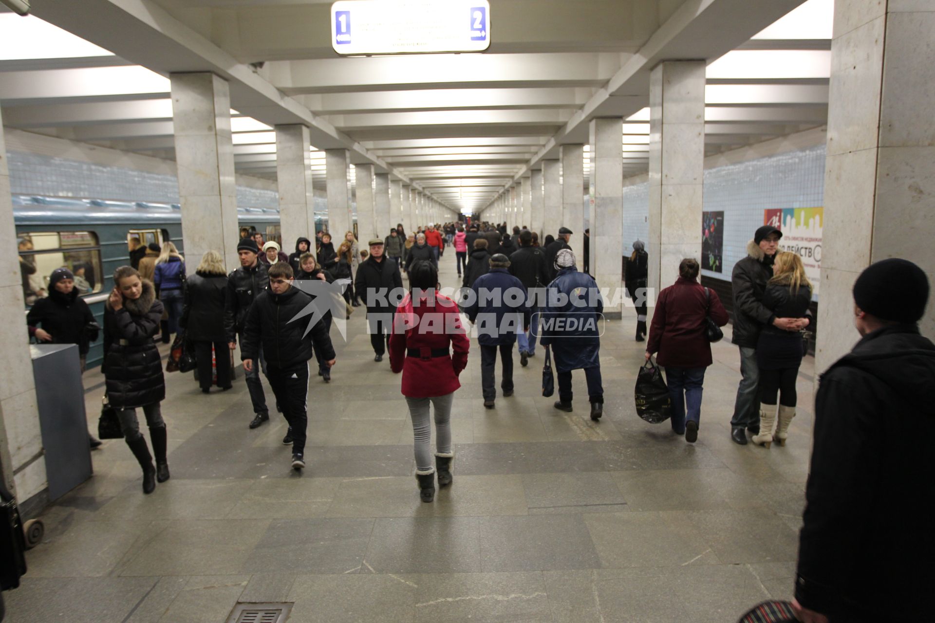 26 ноября 2010 года. Московский метрополитен. Станция ВОЙКОВСКАЯ.