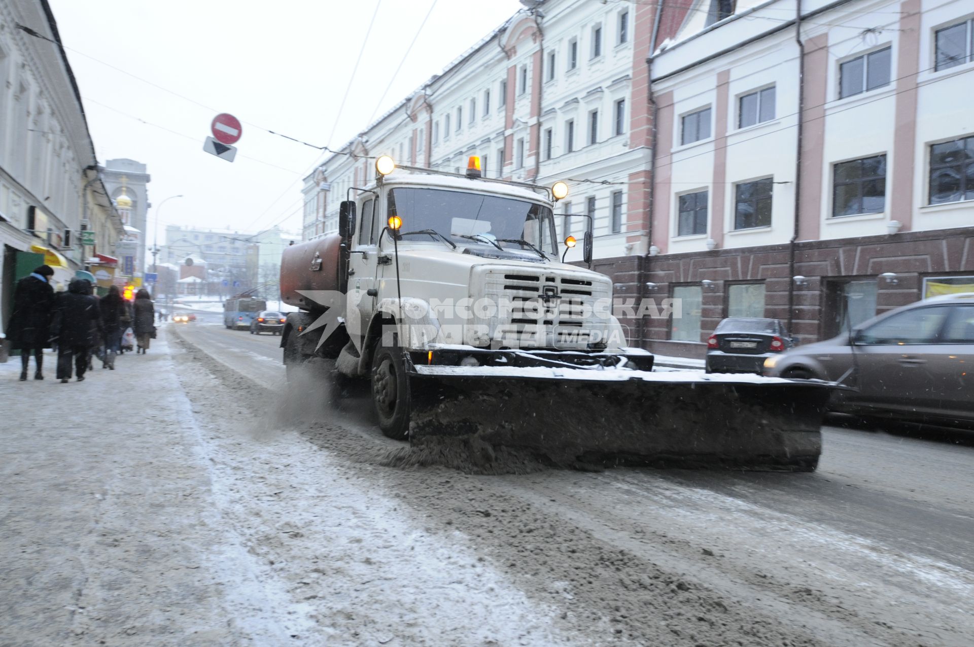 21 декабря 2009 года. Зима. Уборка снега