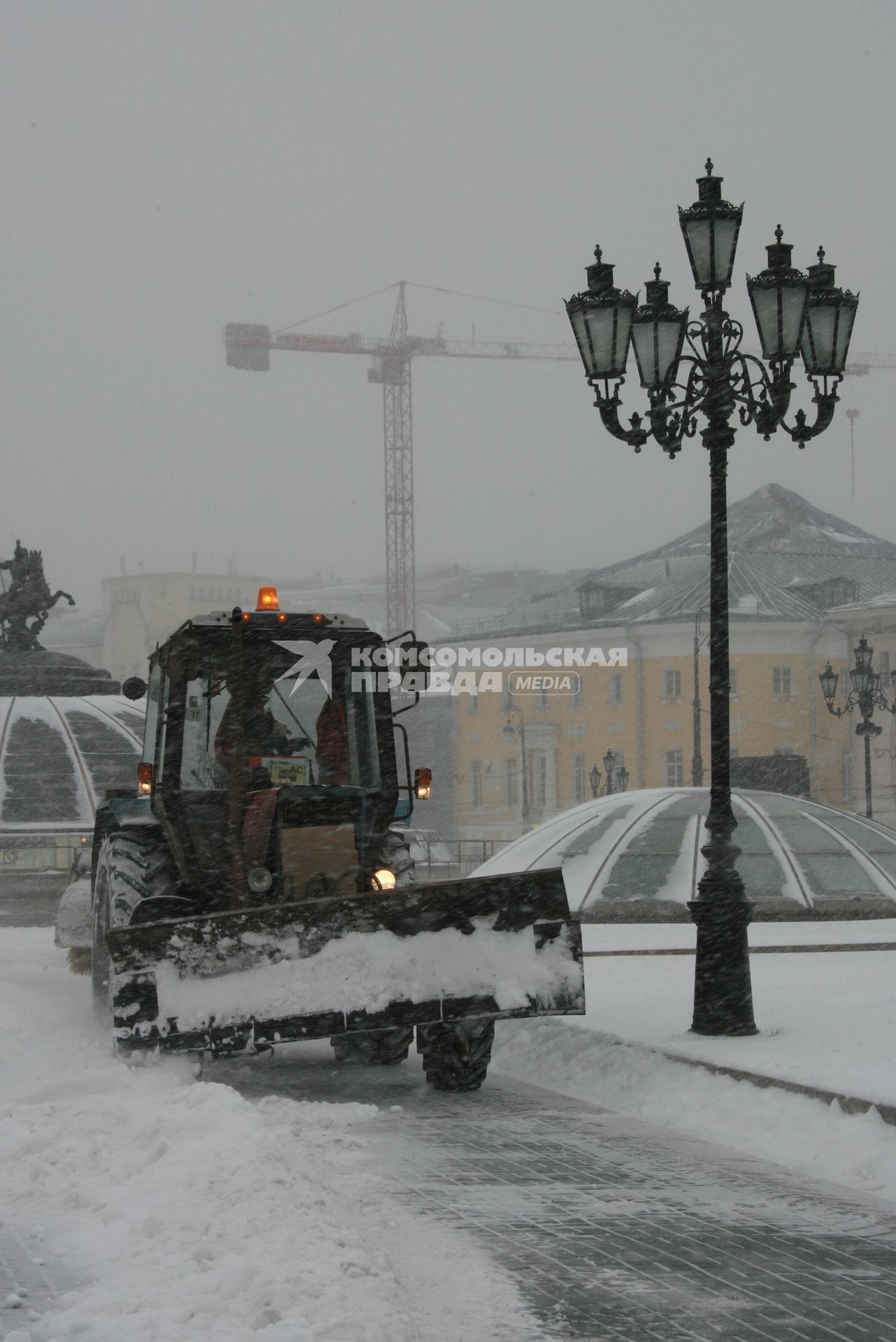 25 января 2007 года. Снегопад. Уборка снега.