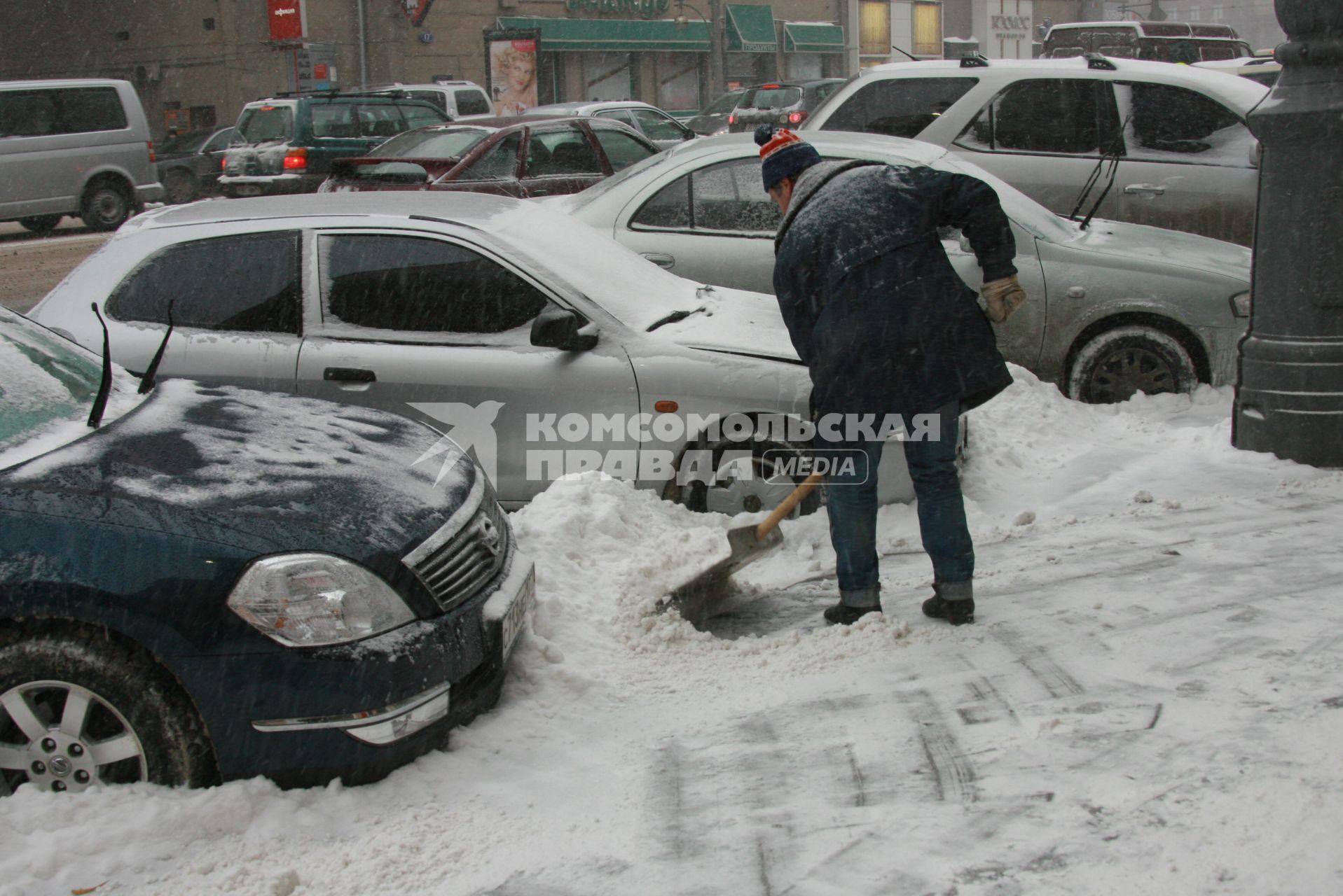 25 января 2007 года. Снегопад. Уборка снега