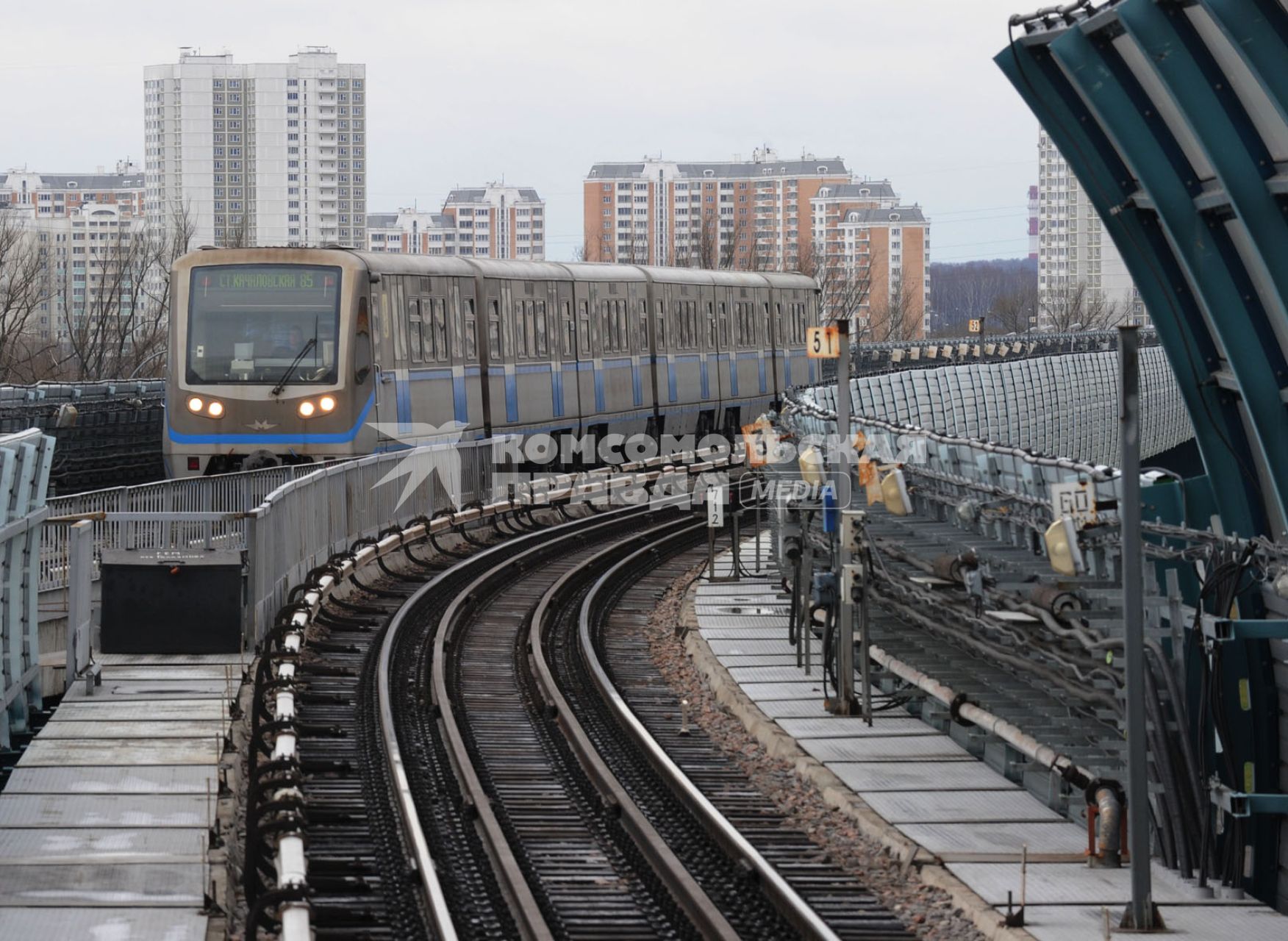 26 октября 2010 года. Бутовская линия скоростного транспорта Москвы.