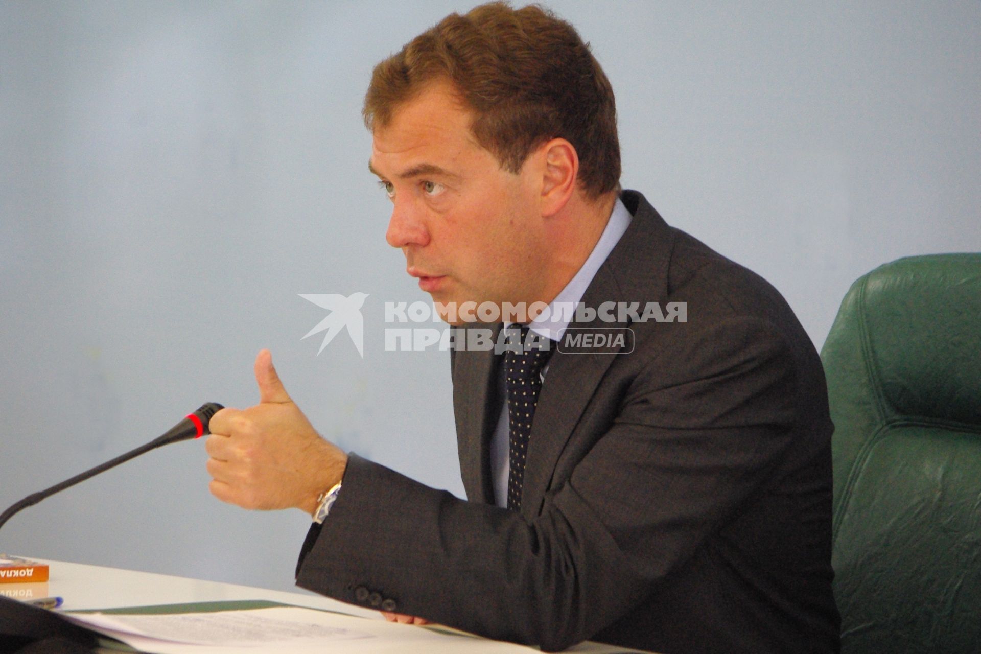 Президент РФ Дмитрий Медведев в Саратове, 2 сентября 2010 года.
