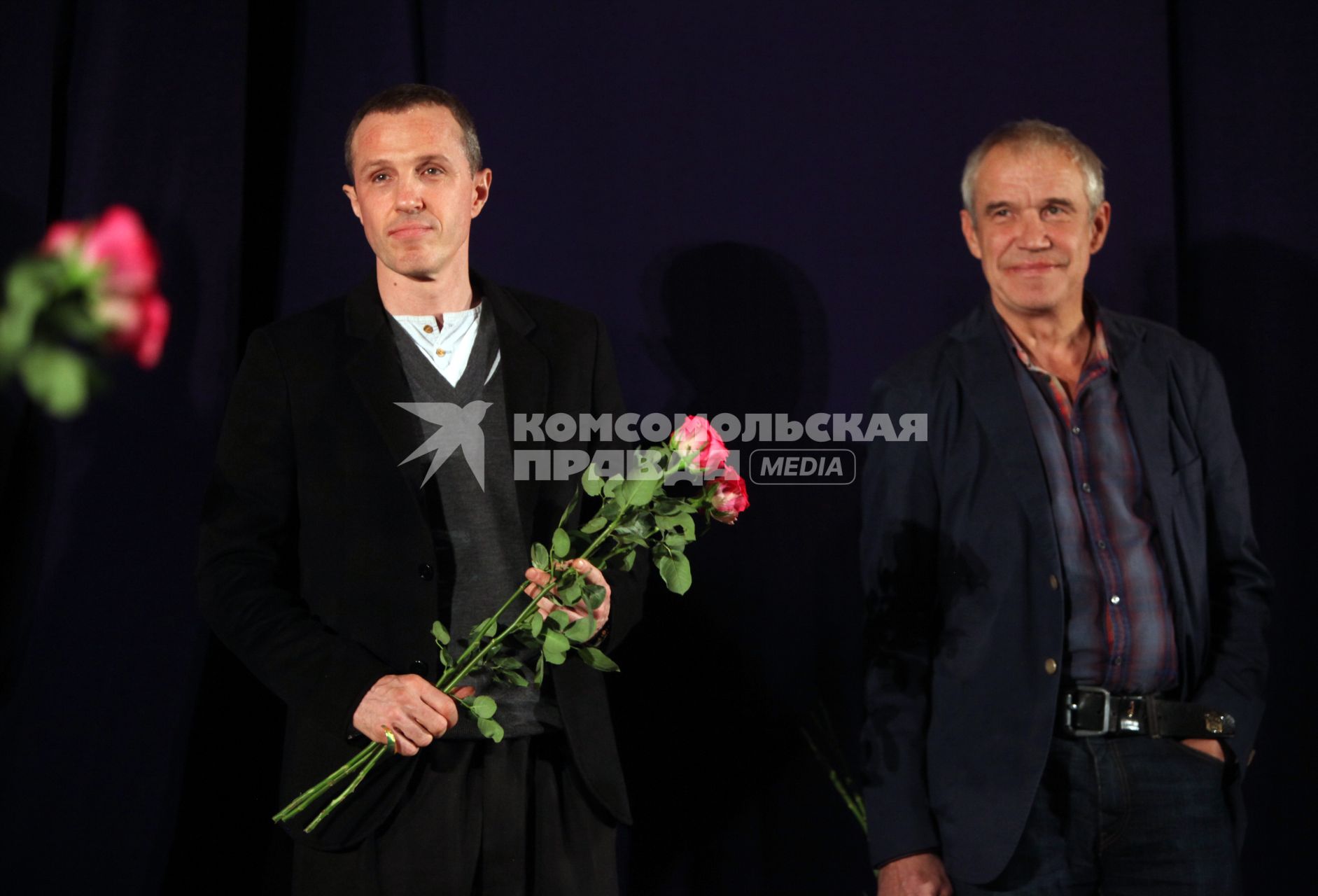 Премьера художественного фильма МАСТЕР И МАРГАРИТА экранизация одноимённого романа Михаила Булгакова, снятая в 1994 году. На снимке:  Игорь Верник и Сергей Гармаш. 18 августа 2011 года.