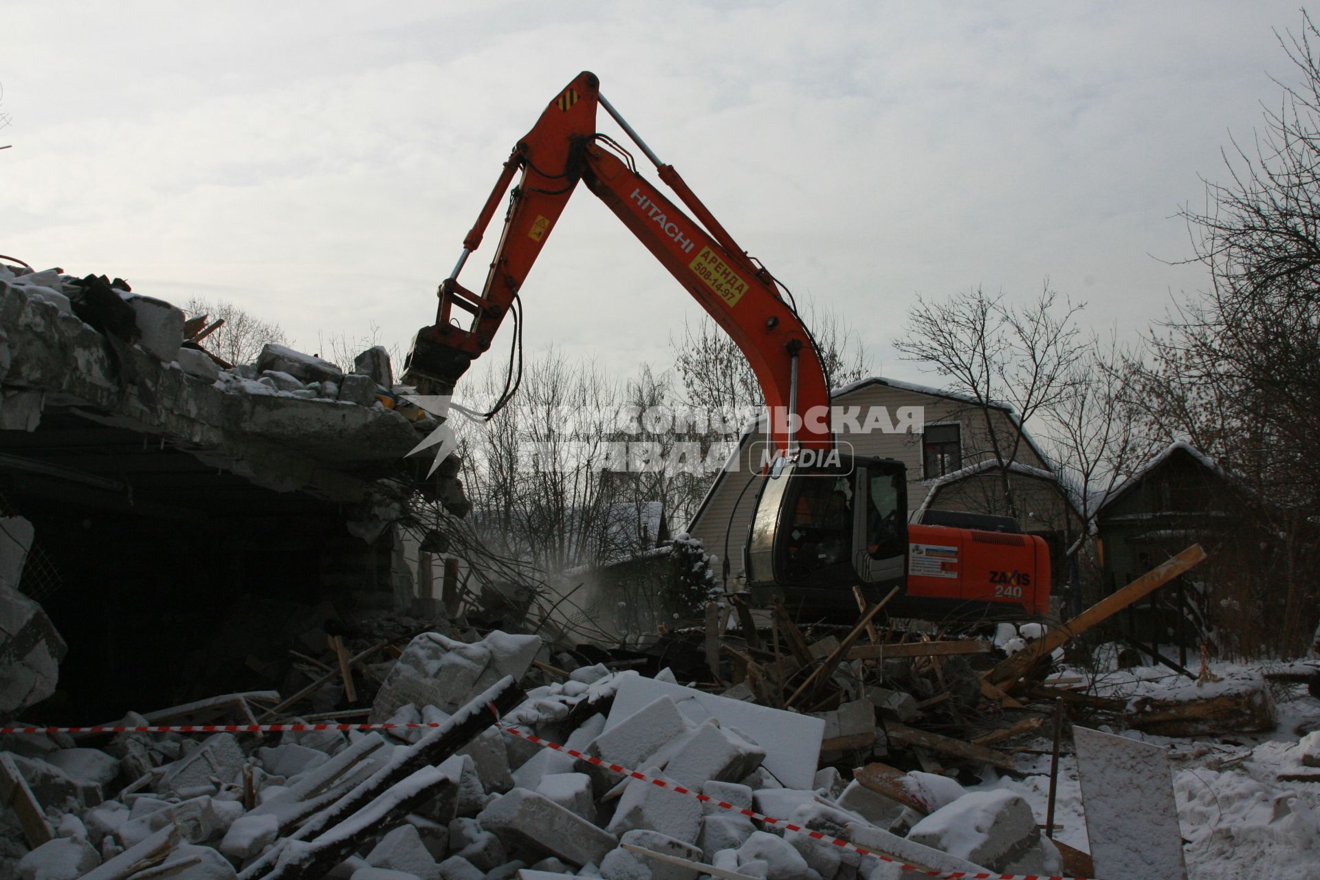 26 января 2010 года. Поселок Речник. Снос частных домов.