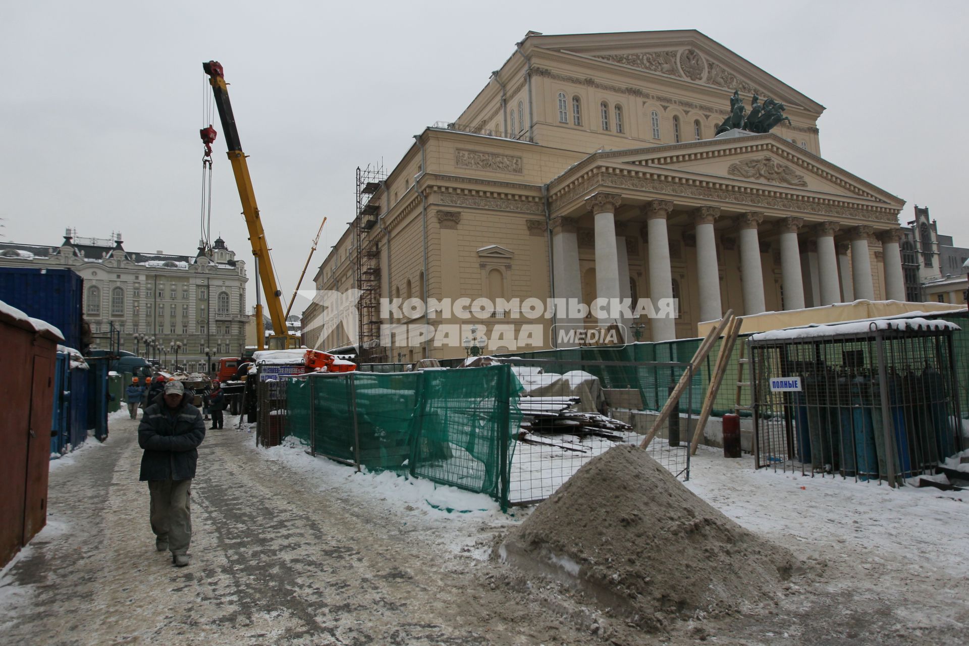 21 января 2011 Реставрационные и восстановительные работы в Государственном Академическом Большом Театре.