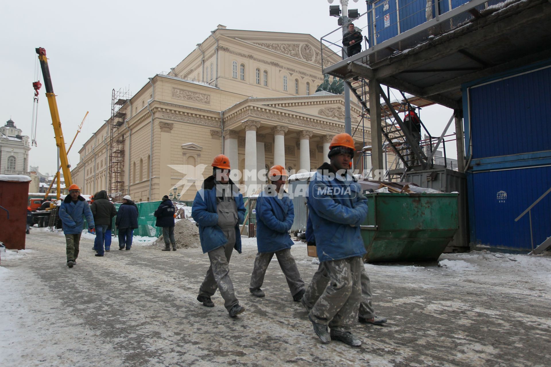 21 января 2011 Реставрационные и восстановительные работы в Государственном Академическом Большом Театре.