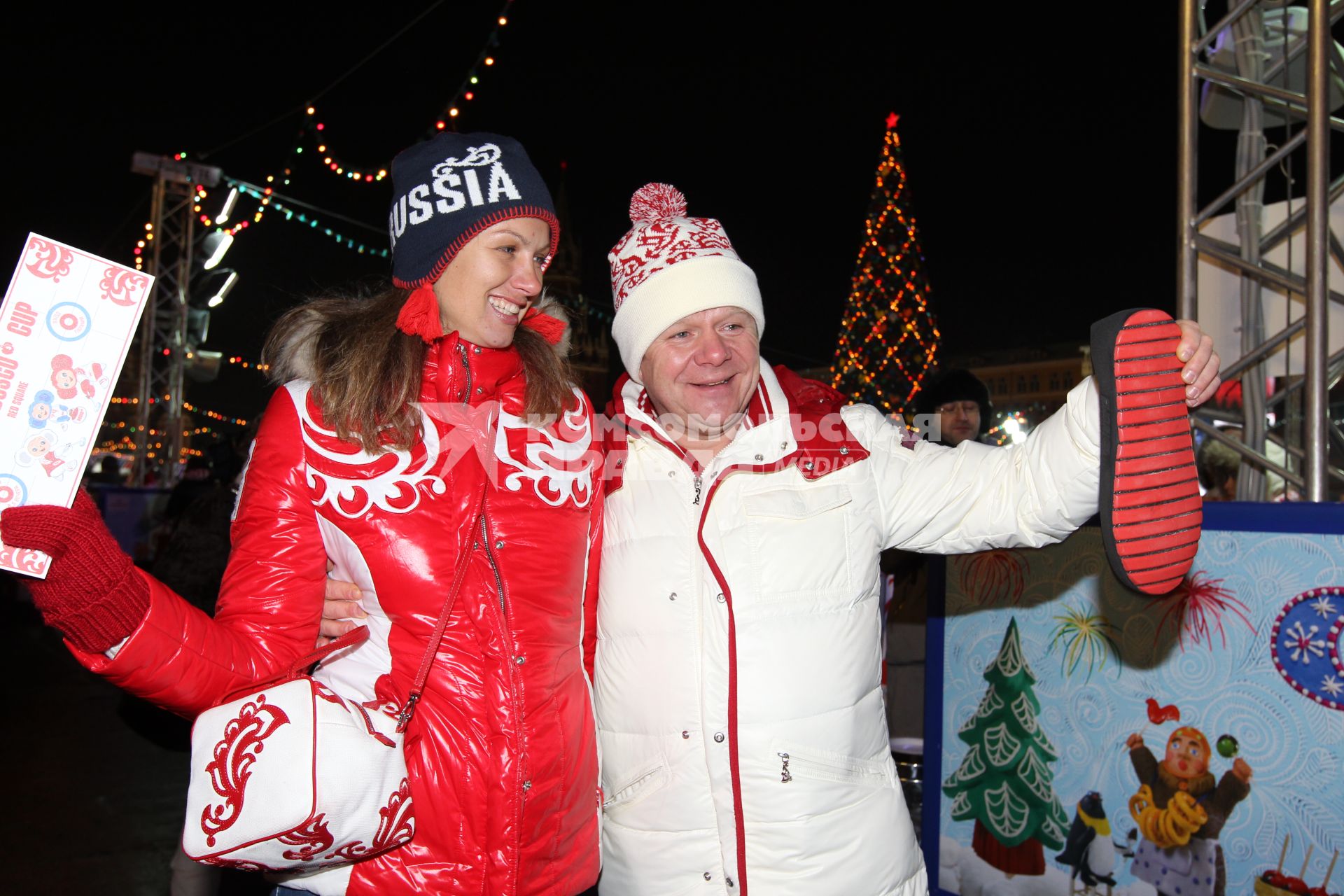 5 декабря 2010 года. Открытие ГУМ-Катка на Красной площади. На снимке: саксофонист Игорь Бутман.
