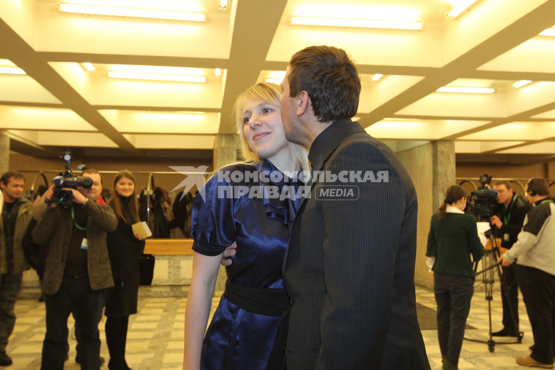 21 января 2011 Мосфильм. Вручение премии Национальной Академии кинематографических искусств и наук России ЗОЛОТОЙ ОРЕЛ. На снимке: актер Андрей Мерзликин.