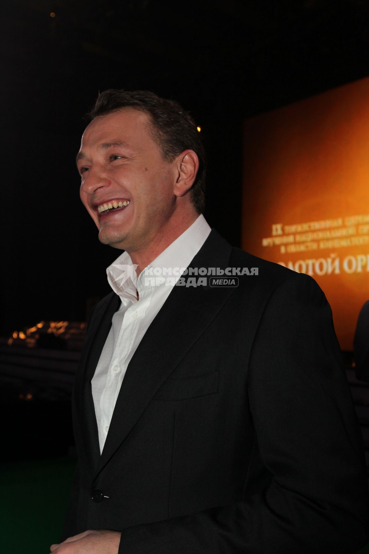 21 января 2011 Мосфильм. Вручение премии Национальной Академии кинематографических искусств и наук России ЗОЛОТОЙ ОРЕЛ. На снимке: актер Марат Башаров