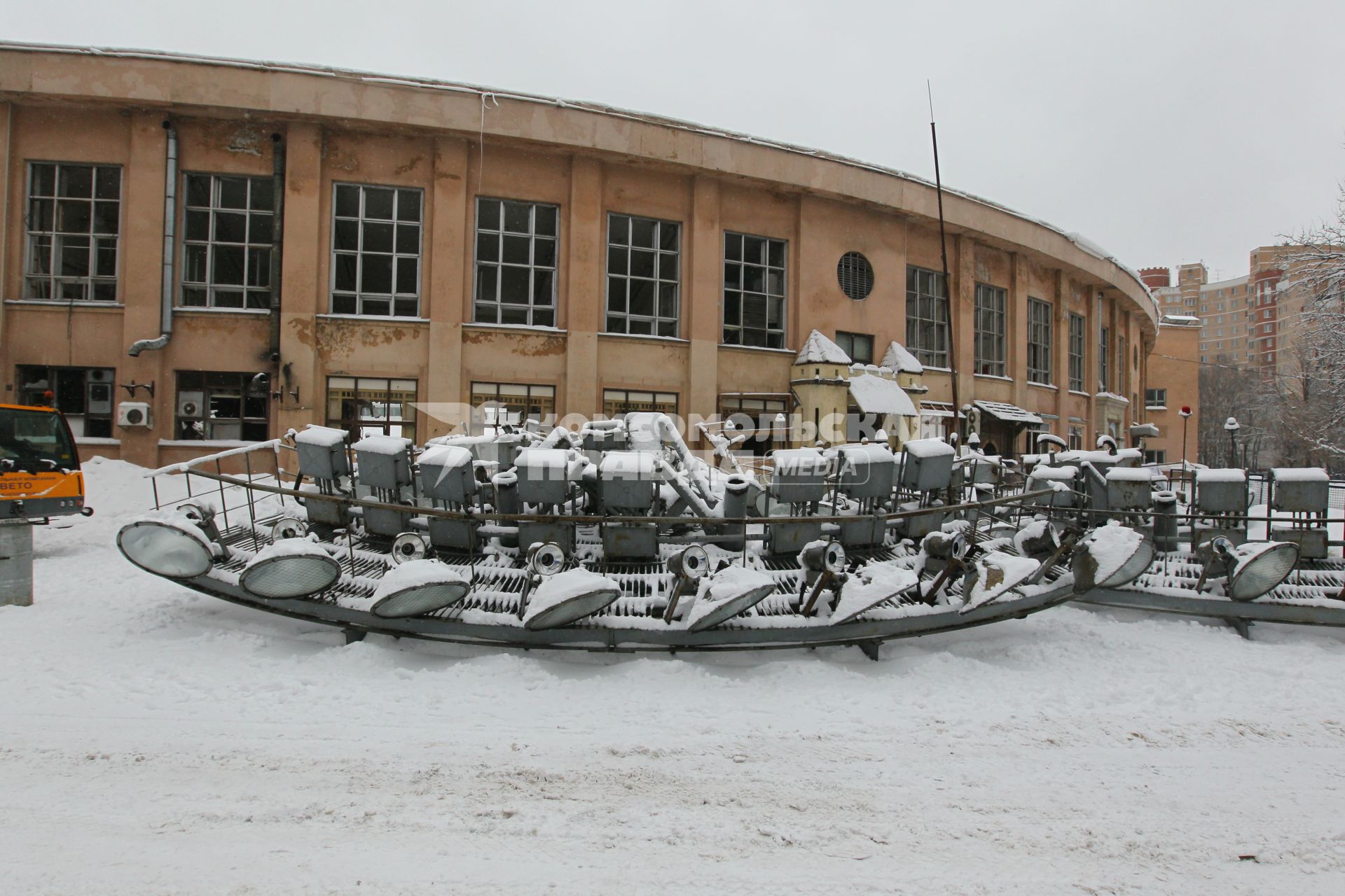 08 февраля 2011. Москва. Ремонт стадиона ДИНАМО.