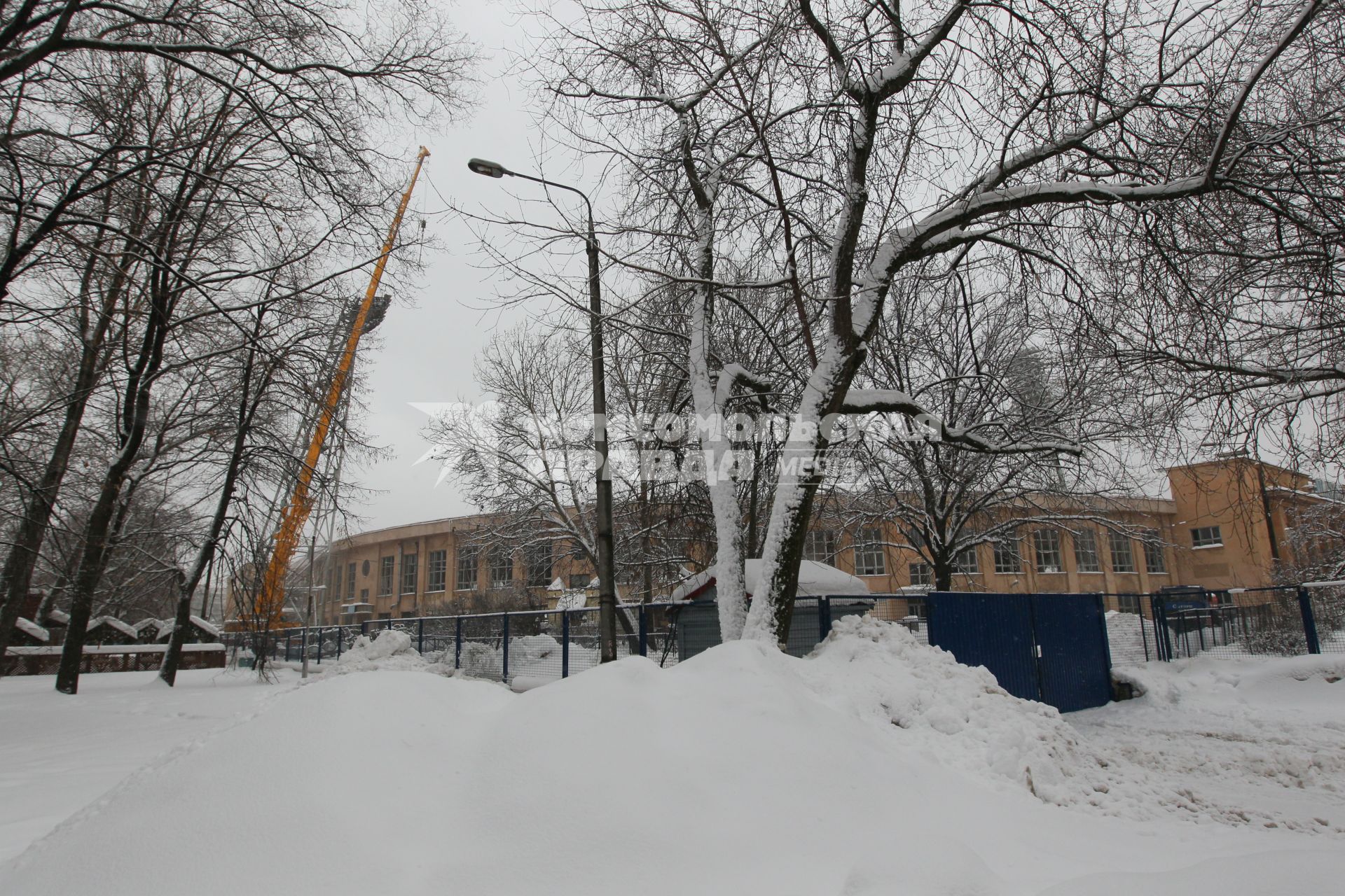 08 февраля 2011. Москва. Ремонт стадиона ДИНАМО.