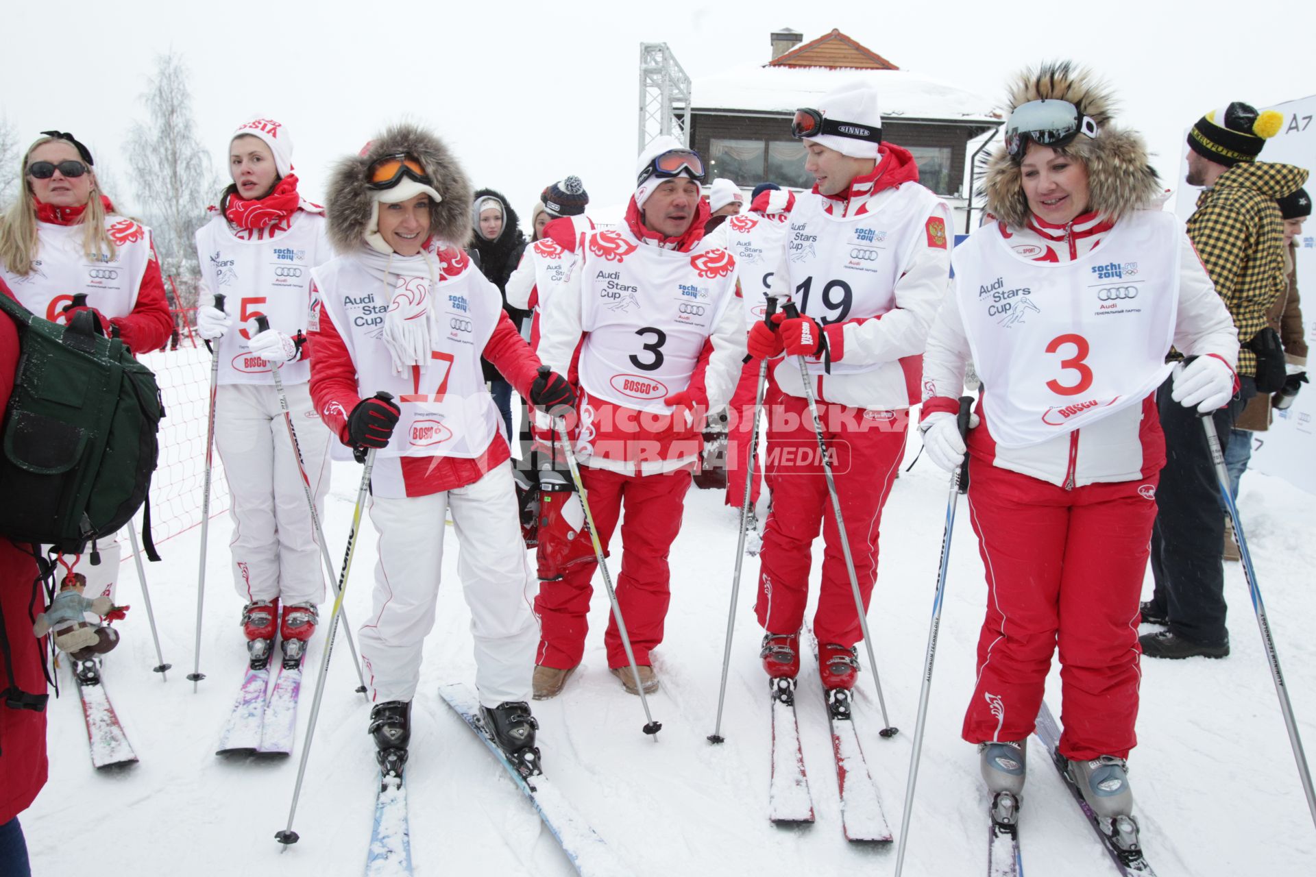 12 февраля 2011г. Парк Яхрома. Турнир по горным лыжам и сноуборду среди звезд.