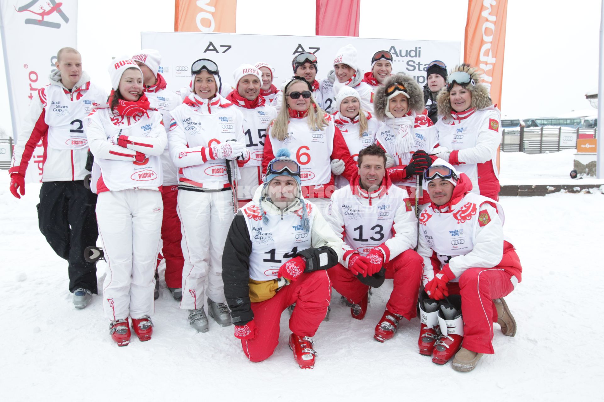 12 февраля 2011г. Парк Яхрома. Турнир по горным лыжам и сноуборду среди звезд.