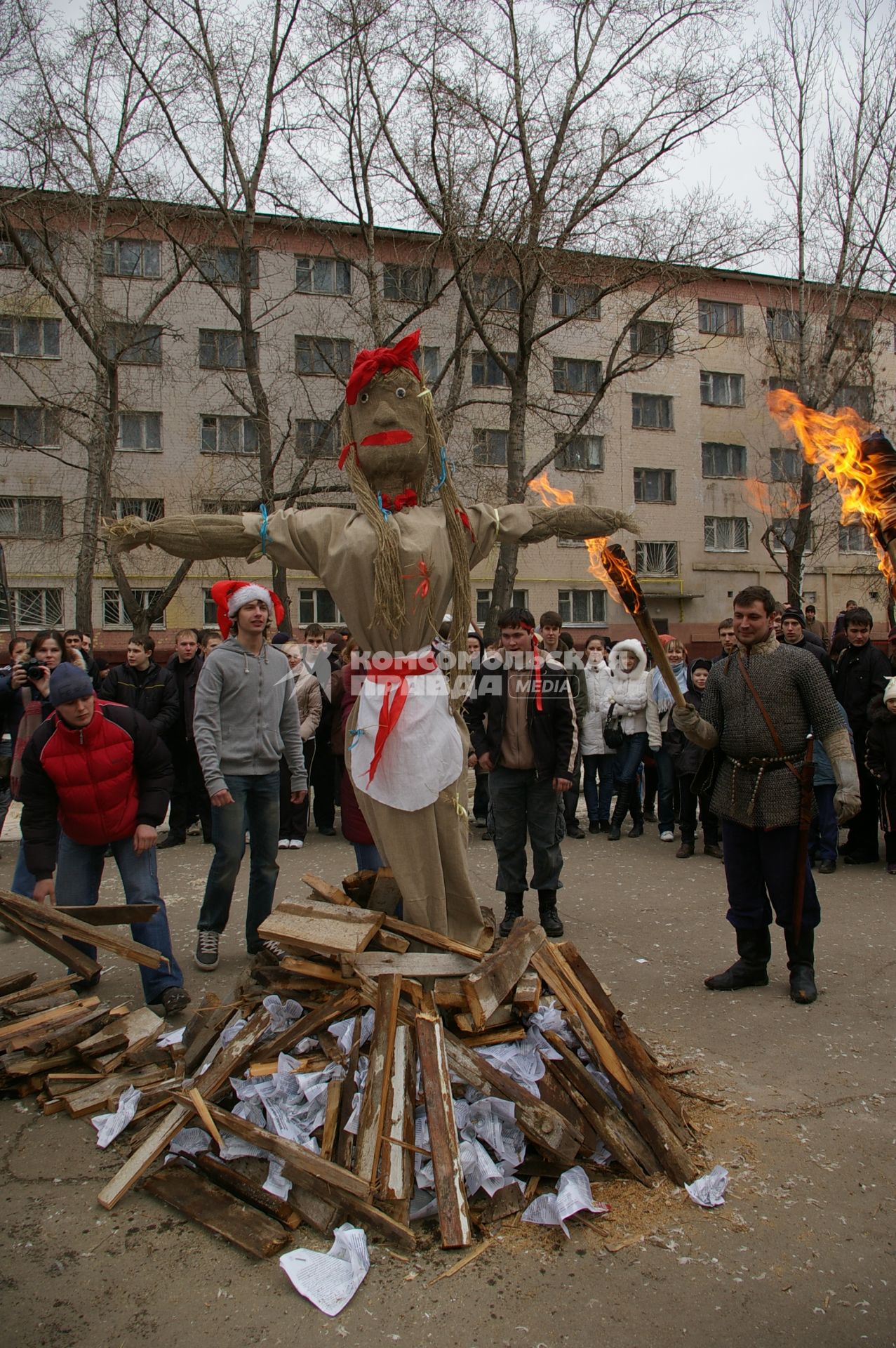 Масленница, проводы зимы, Саратов,9 марта 2008 года.