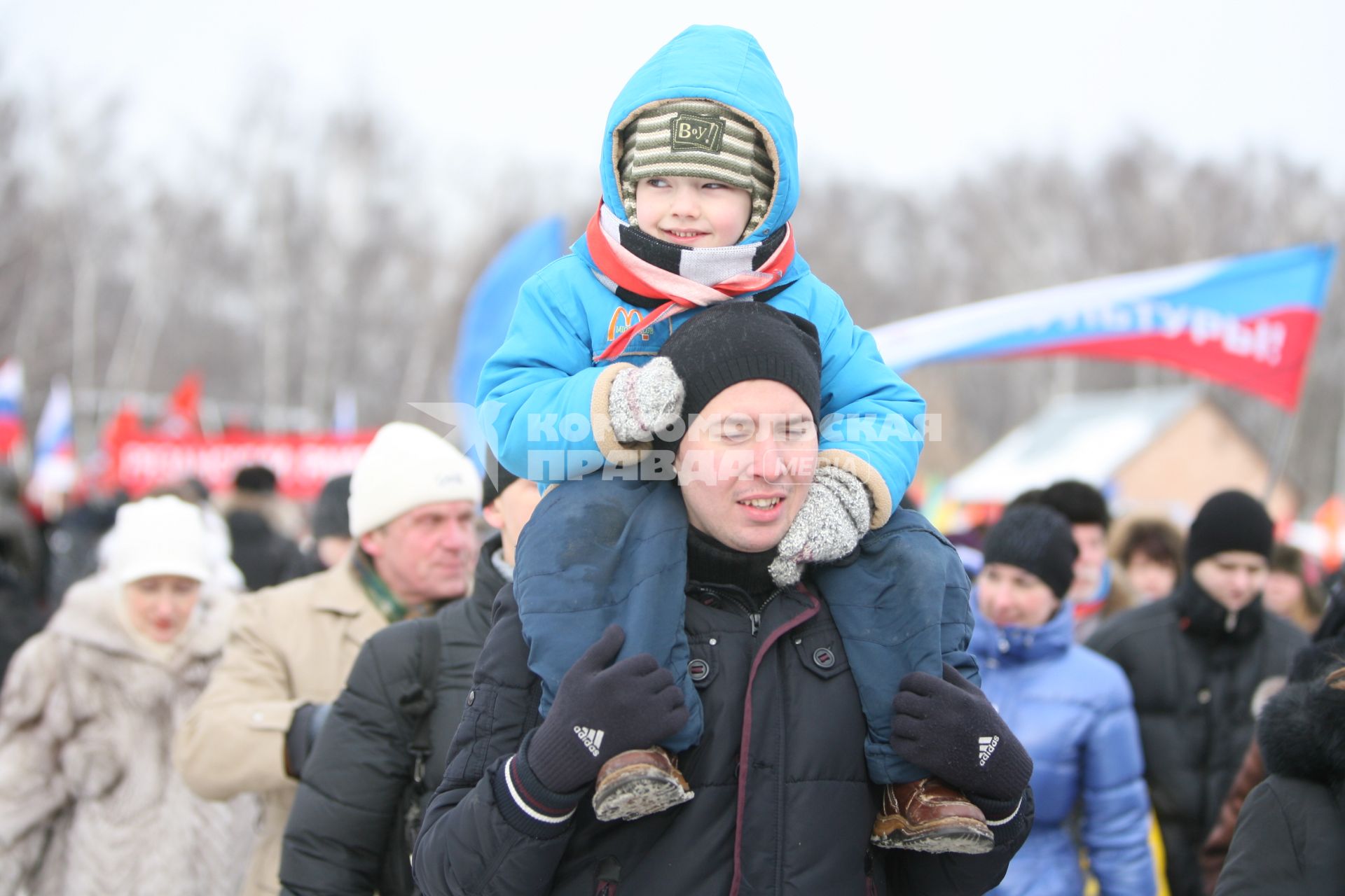 Военно -спортивная игра \"Вперед, мальчишки\", Москва, 26 февраля 2011 года.