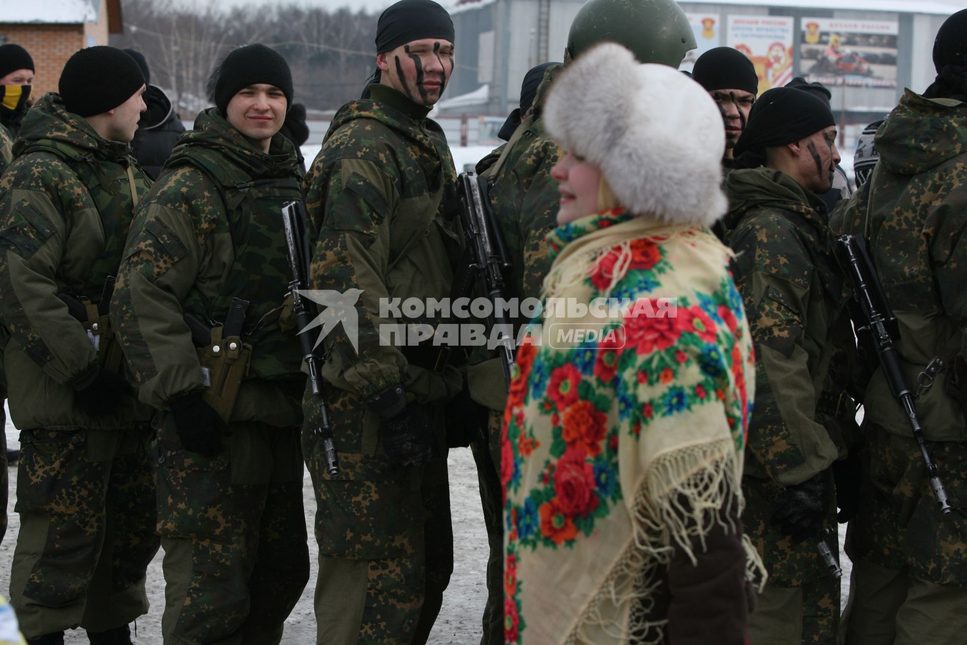 Военно -спортивная игра \"Вперед, мальчишки\", Москва, 26 февраля 2011 года.