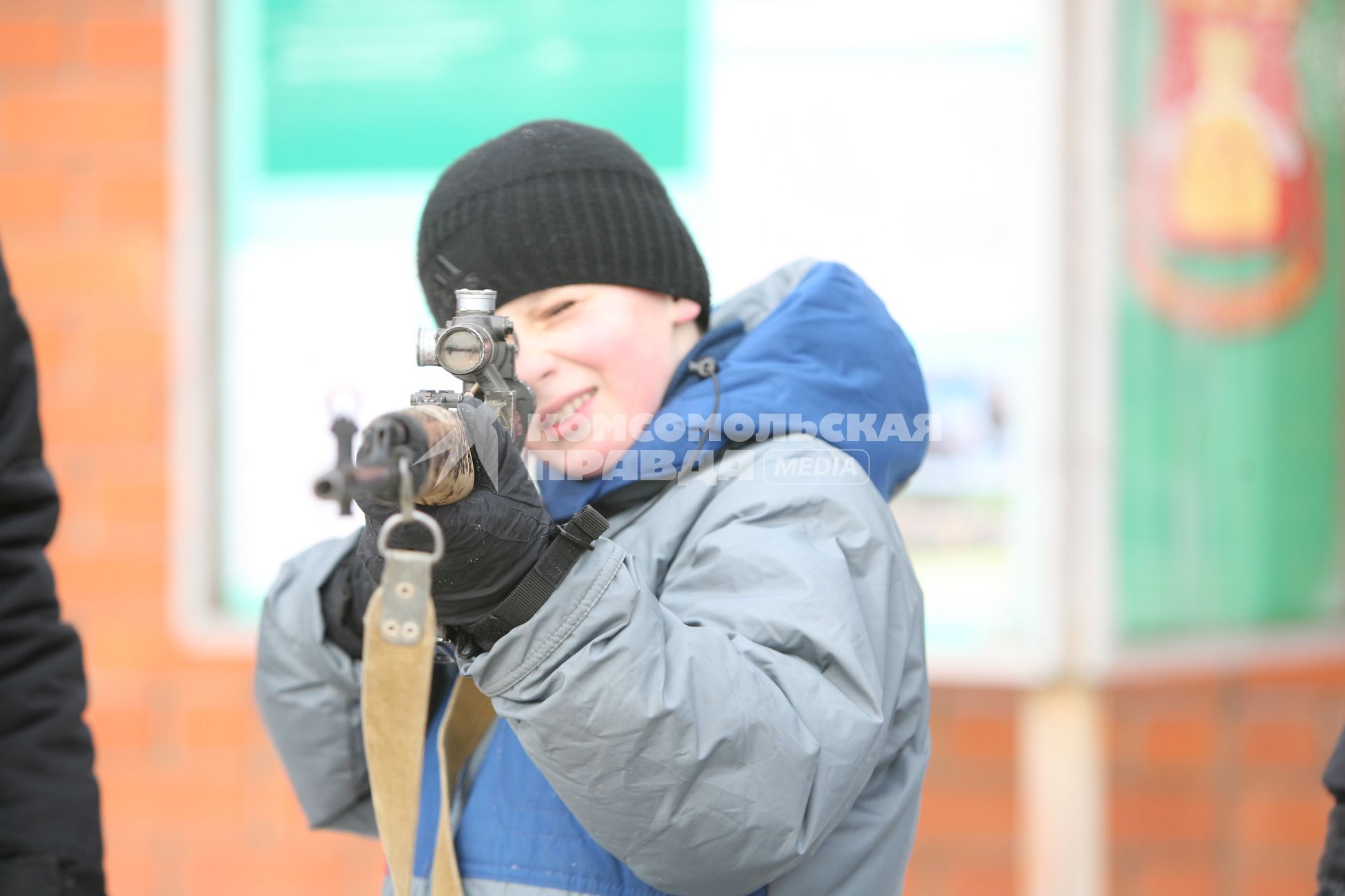 Военно -спортивная игра \"Вперед, мальчишки\", Москва, 26 февраля 2011 года.