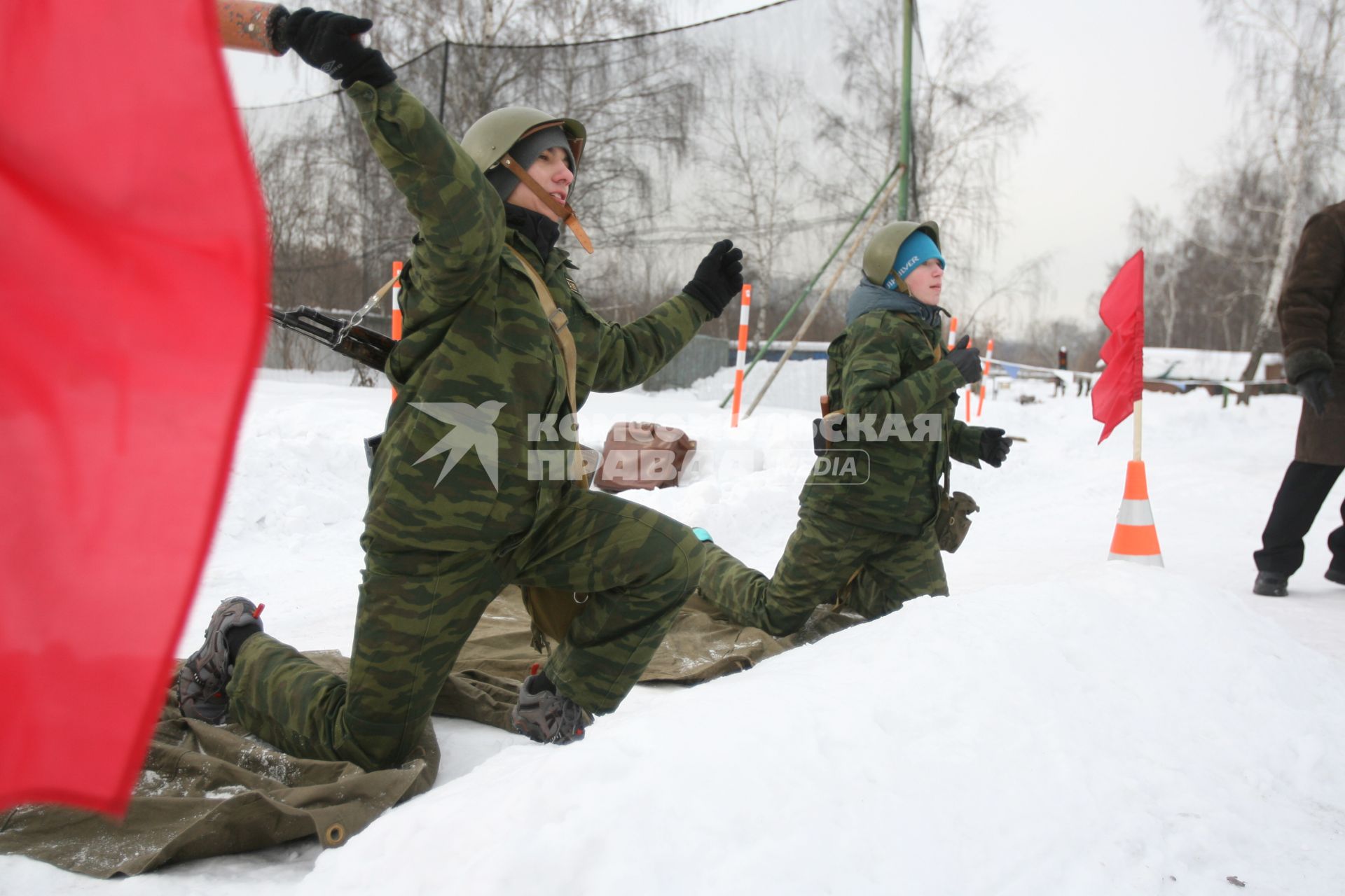 Военно -спортивная игра \"Вперед, мальчишки\", Москва, 26 февраля 2011 года.