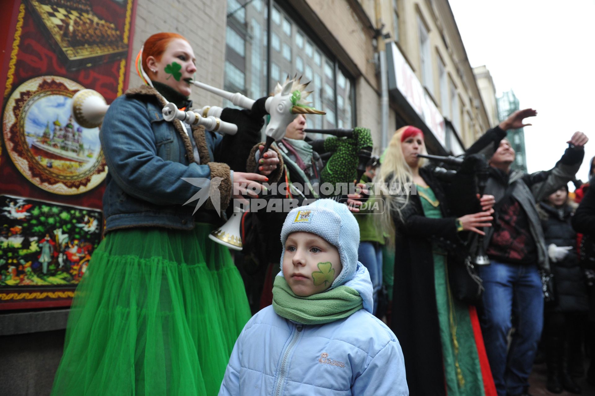 20 марта 2011г. День Святого Патрика. В Москве на Новом Арбате