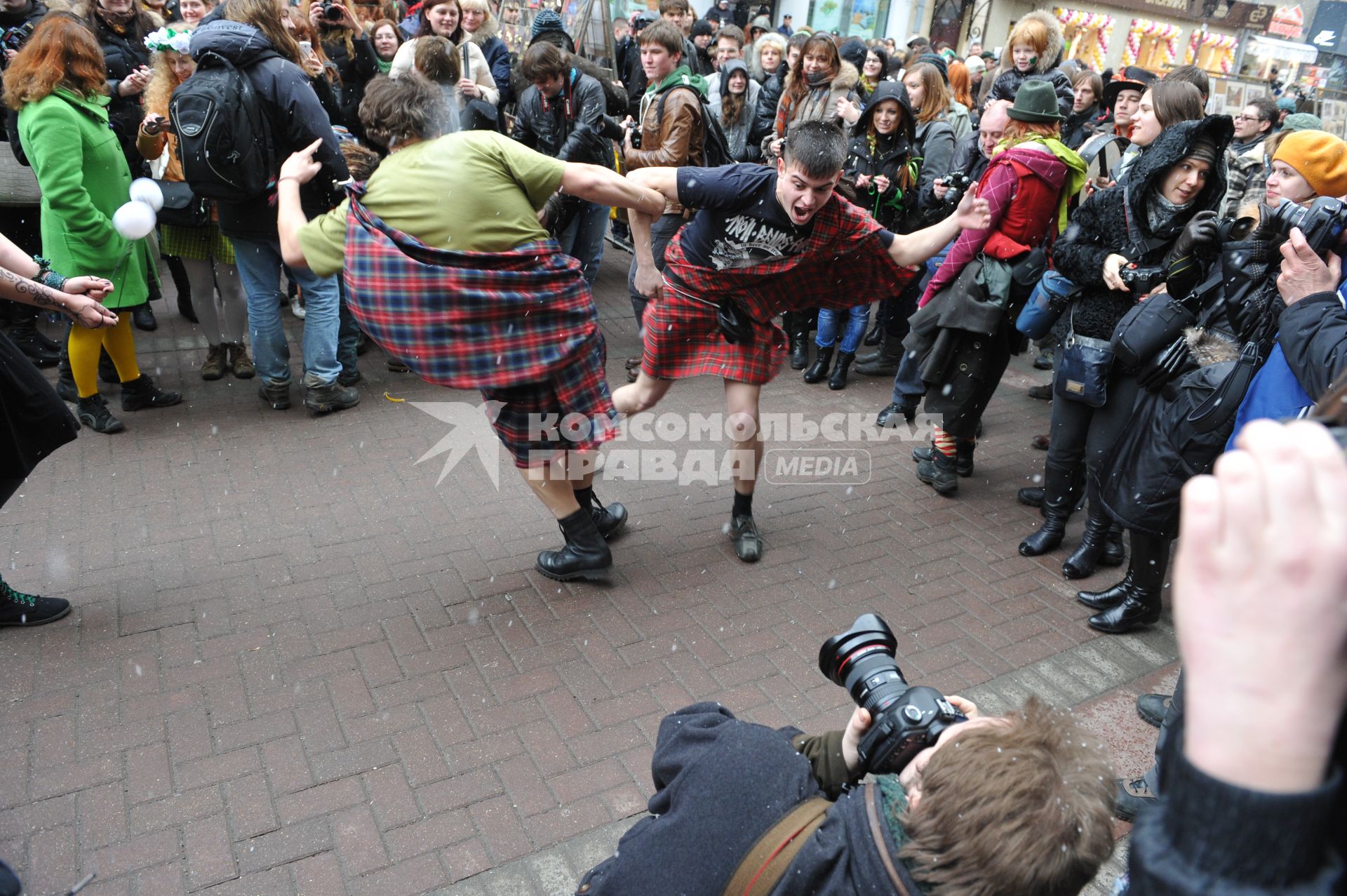 20 марта 2011г. День Святого Патрика. В Москве на Новом Арбате