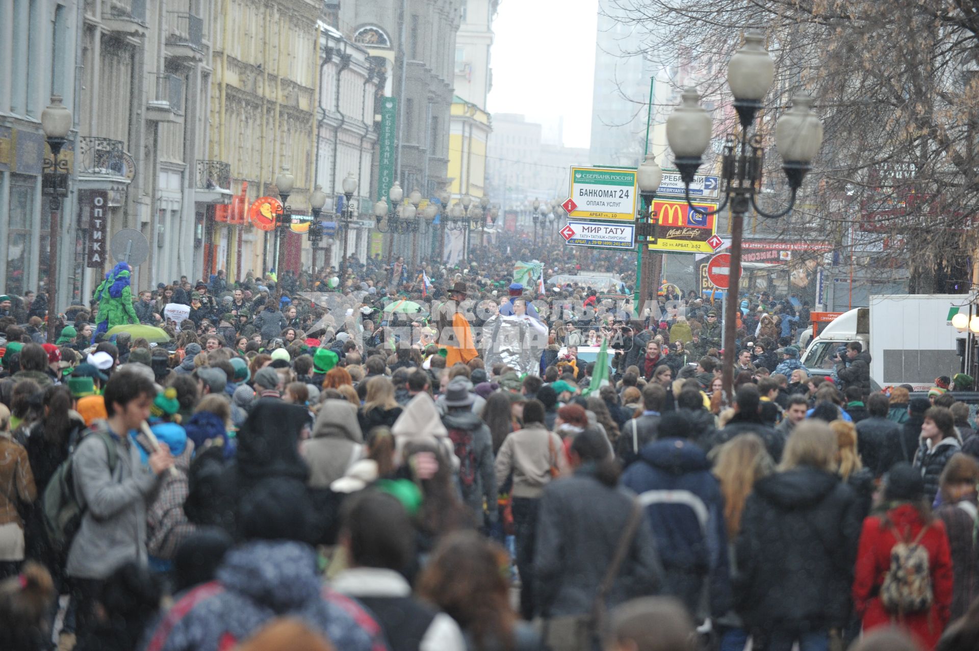 20 марта 2011г. День Святого Патрика. В Москве на Новом Арбате