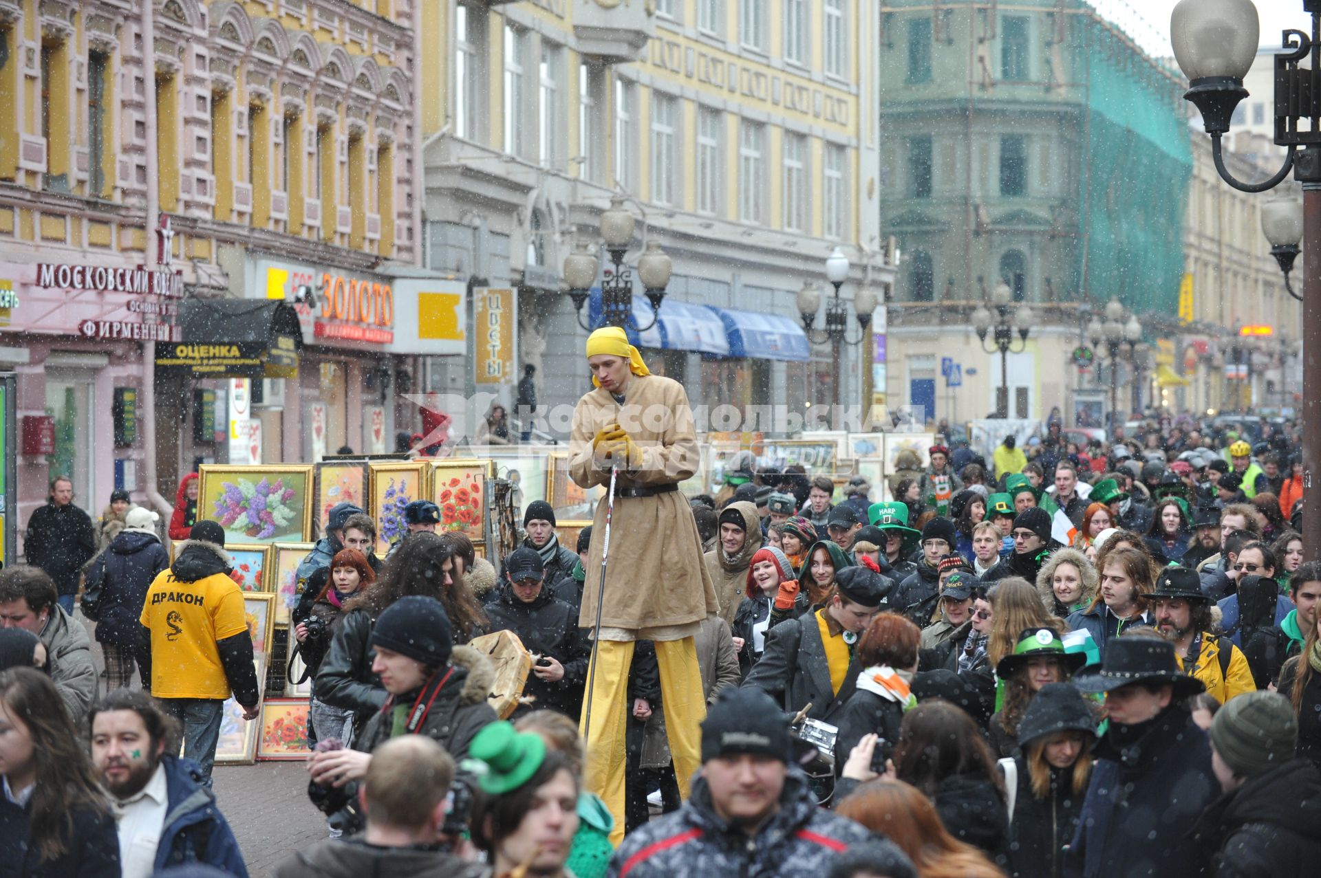 20 марта 2011г. День Святого Патрика. В Москве на Новом Арбате