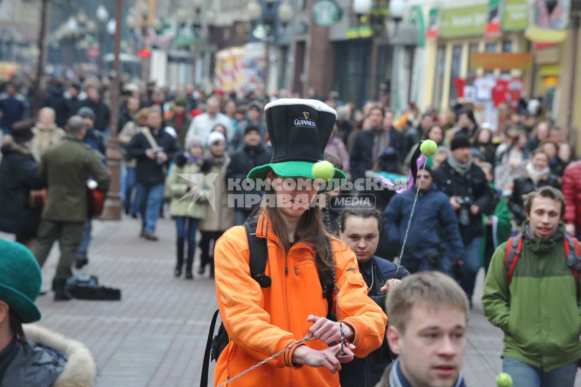 20 марта 2011г. День Святого Патрика. В Москве на Новом Арбате