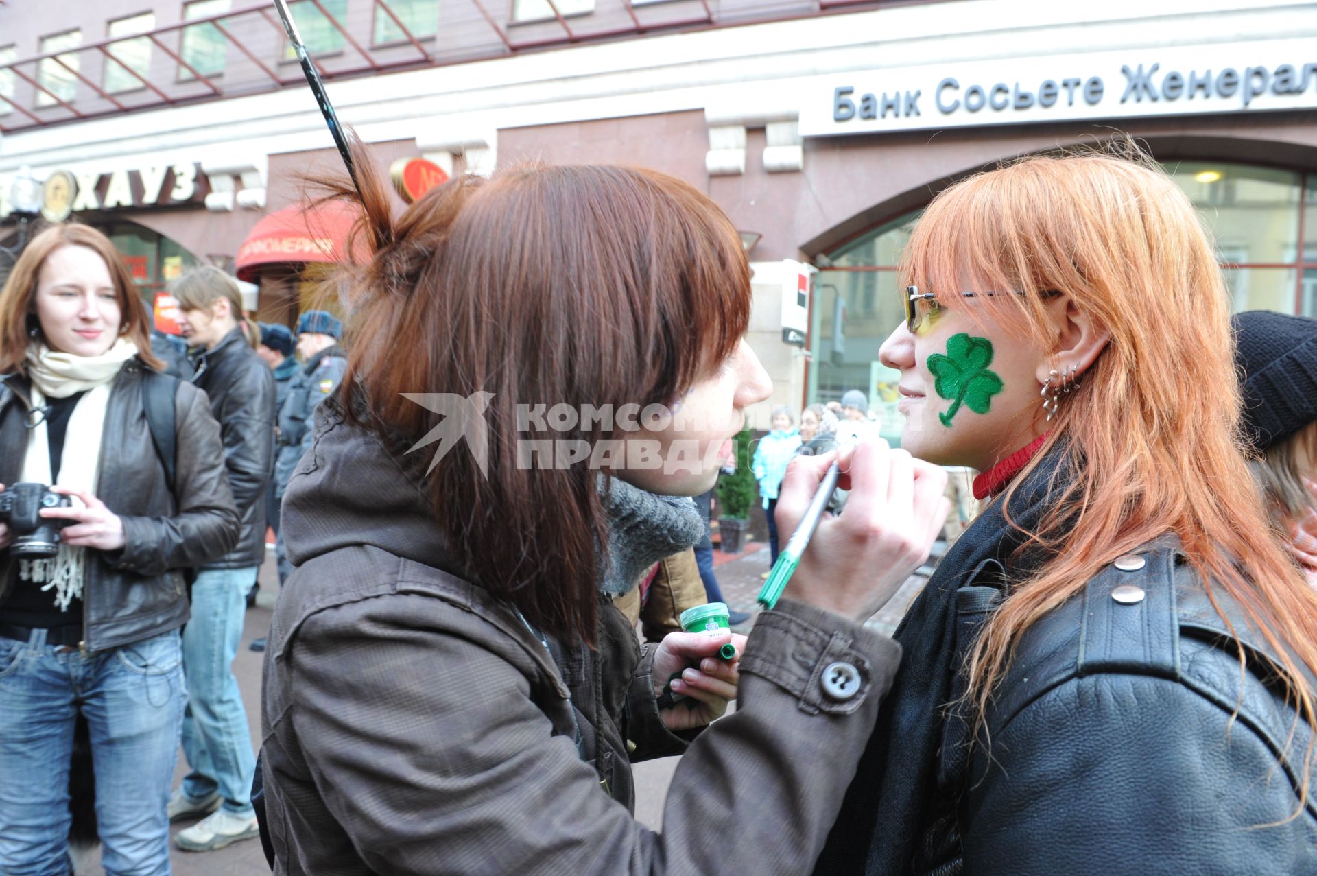 20 марта 2011г. День Святого Патрика. В Москве на Новом Арбате