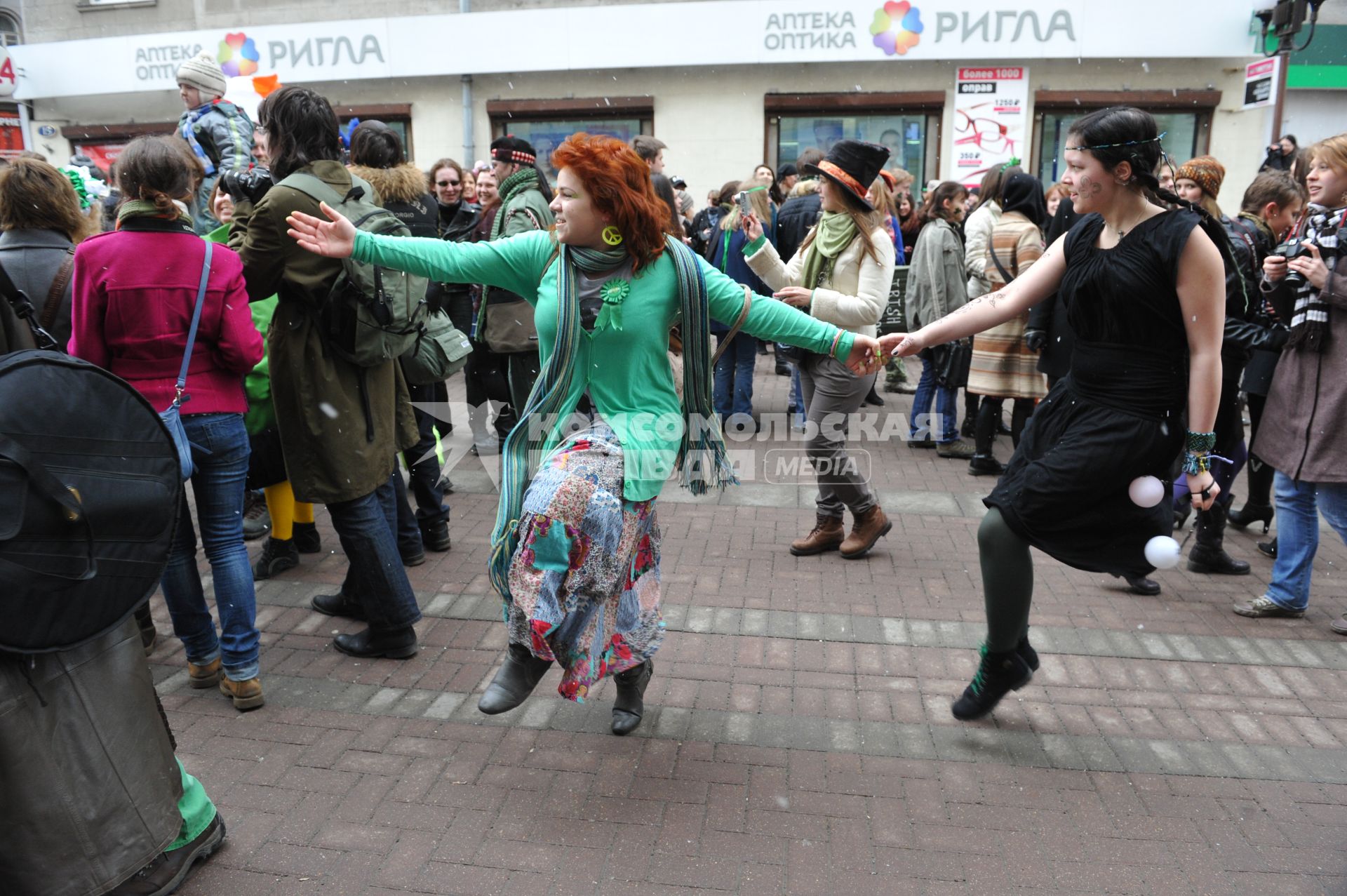 20 марта 2011г. День Святого Патрика. В Москве на Новом Арбате