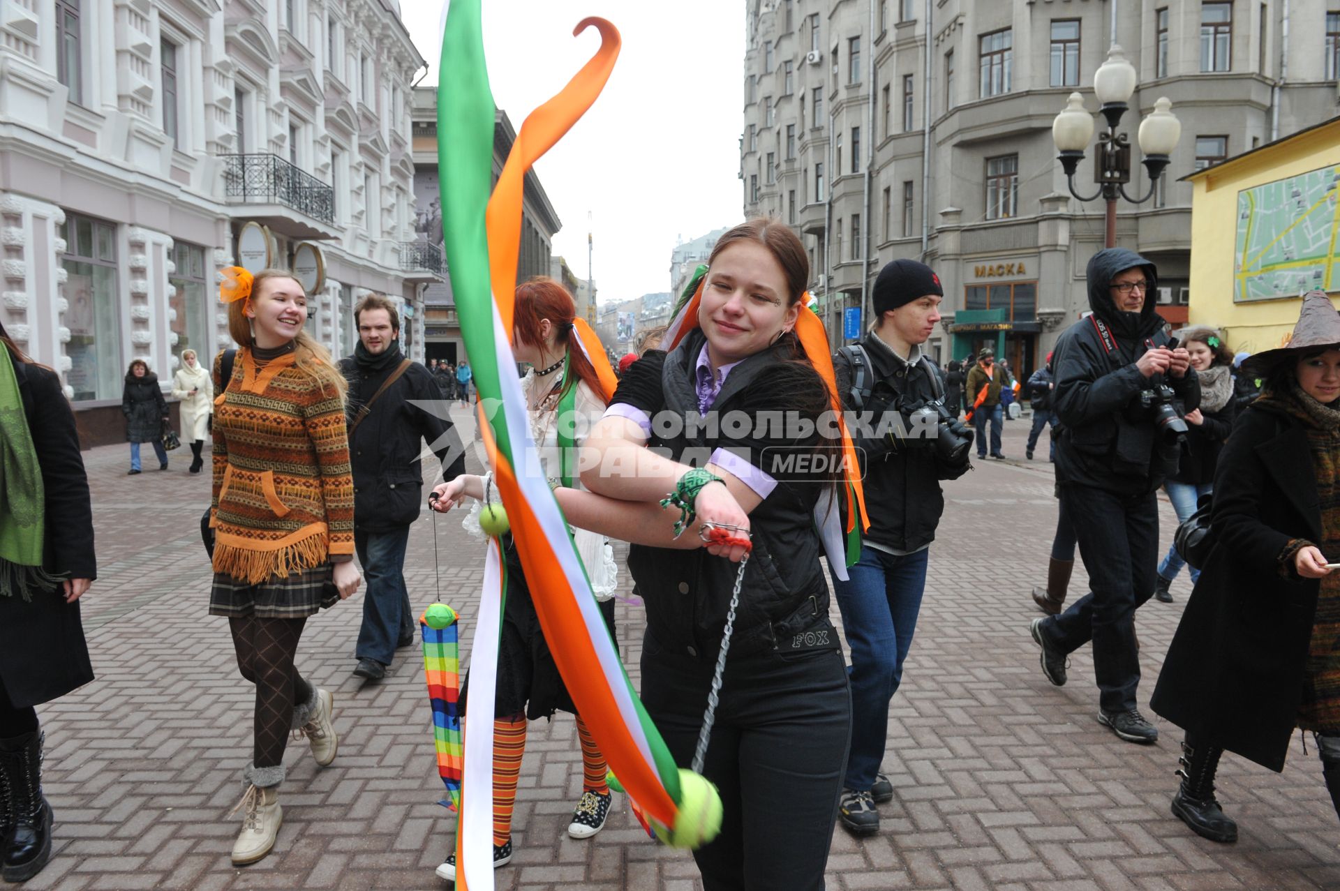 20 марта 2011г. День Святого Патрика. В Москве на Новом Арбате