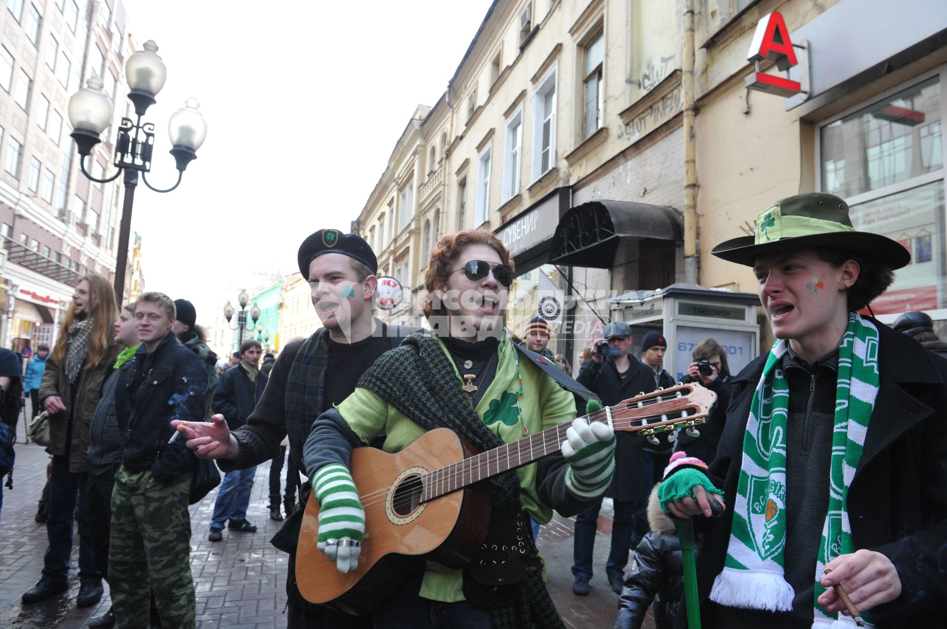 20 марта 2011г. День Святого Патрика. В Москве на Новом Арбате