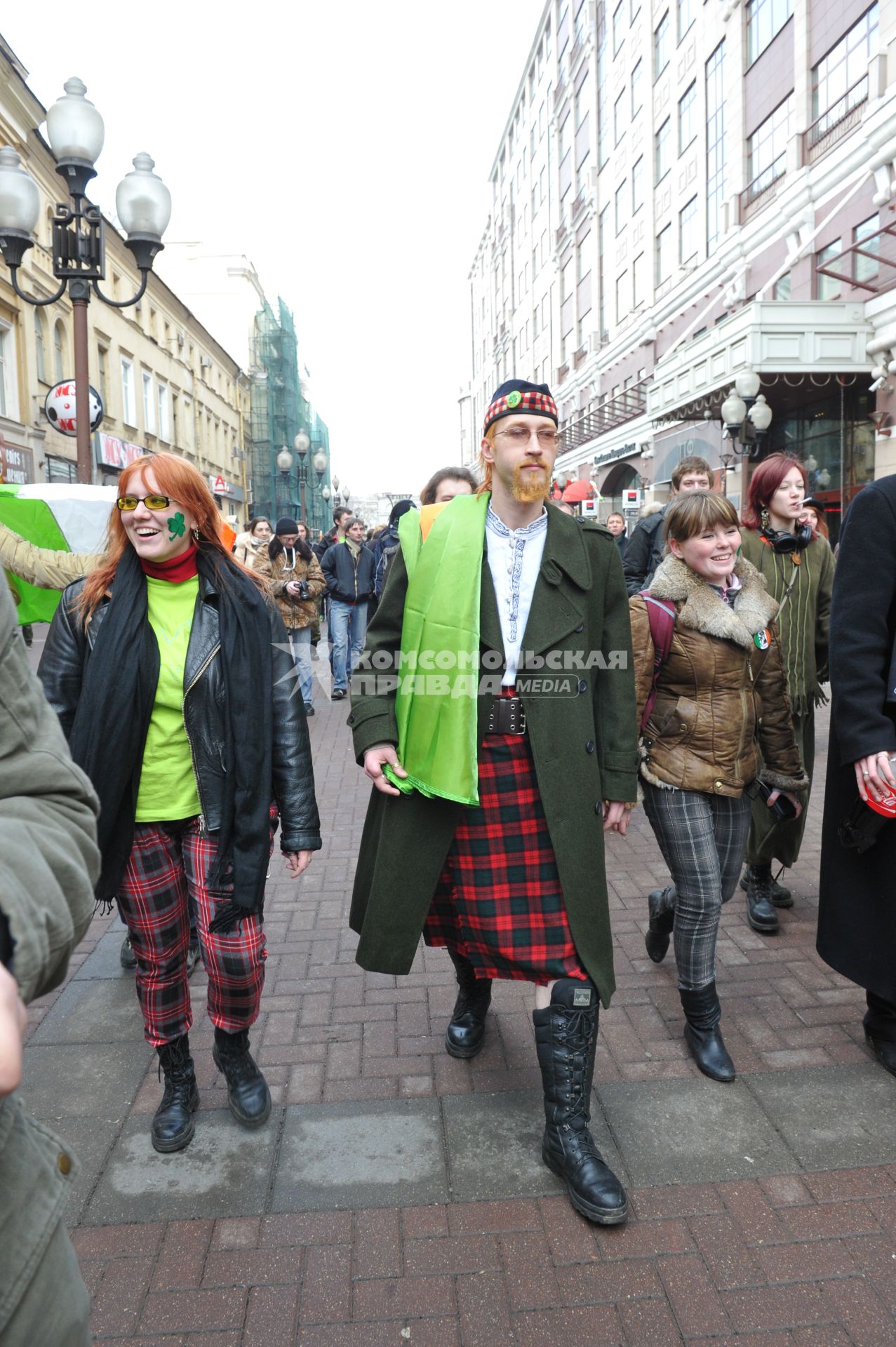 20 марта 2011г. День Святого Патрика. В Москве на Новом Арбате