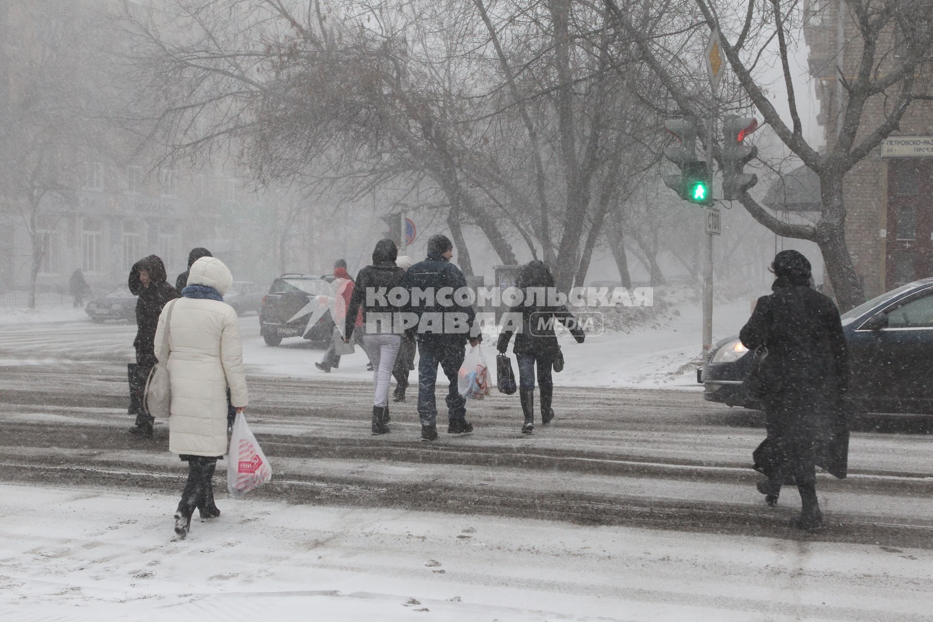 25 марта 2011г. Снег, снегопад, метель.