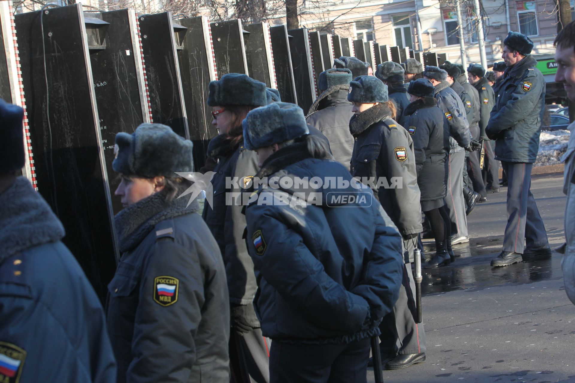 31 марта 2011 года. Россия,  Москва. Митинг оппозиции с Триумфальной площади на Пушкинскую.