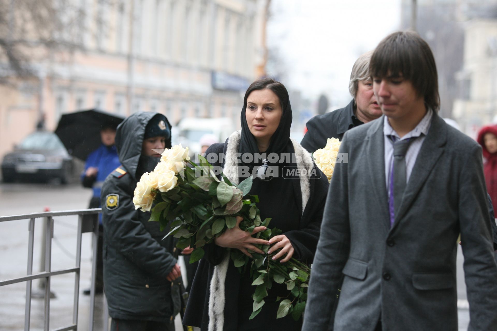 Панихида Людмилы Гурченко в Центральном Доме литераторов, Москва, 2 апреля 2011 года. На фото: Екатерина Стриженова