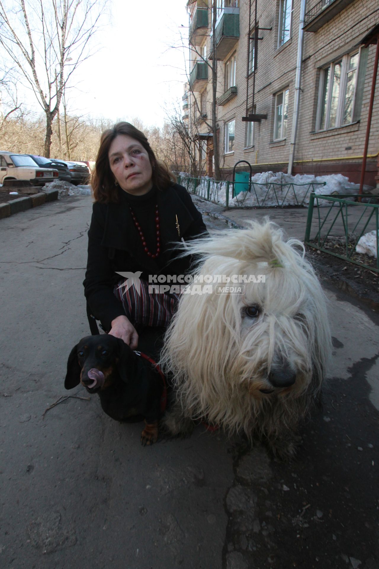 04 апрель 2011 г. Высокопоставленный сотрудник полиции избил журналистку Первого канала. На фото: Журналистка Наталья Сейбиль