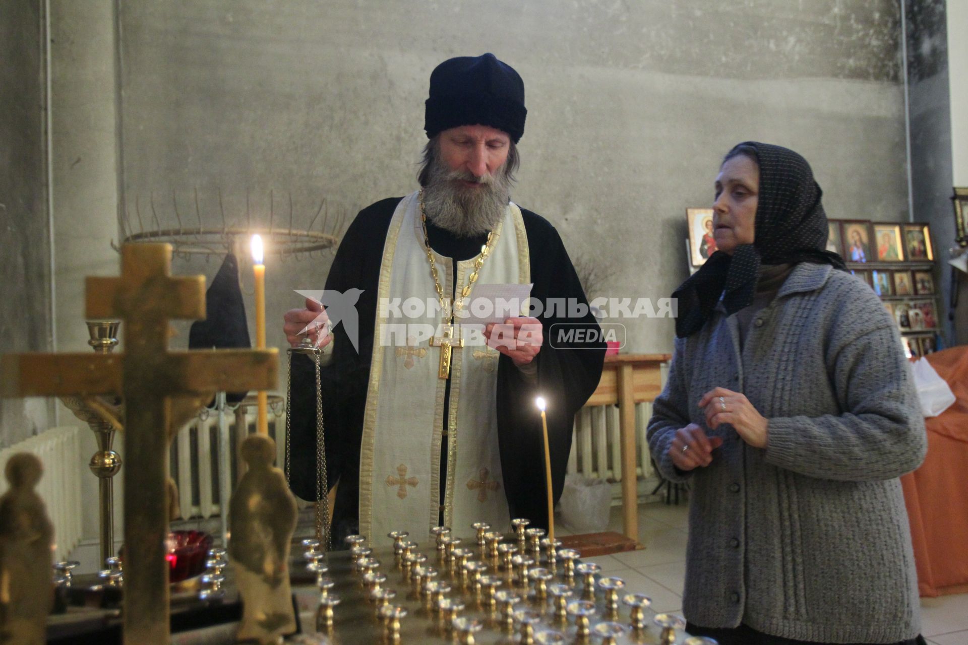 Отец Николай, в миру Николай Булгаков. Настоятель храма Державной иконы Божией Матери (г. Жуковский, пос. Кратово) и член Союза писателей России, бывший журналист КП. 21 декабря 2010 года.