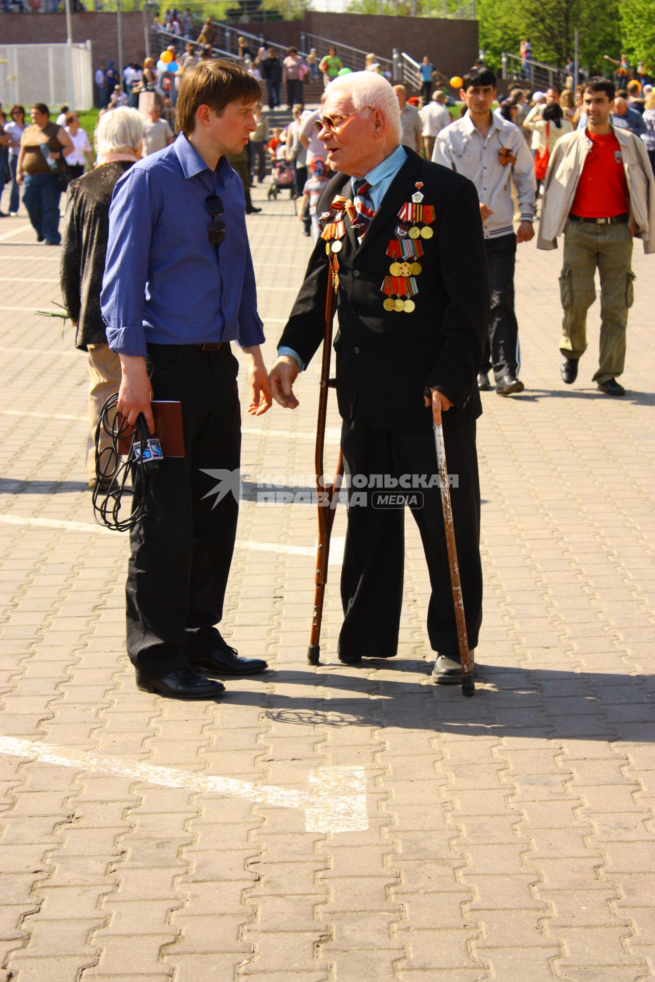 Москва 09 мая 2010 год. Празднование 9 мая. День победы. Ветеран.