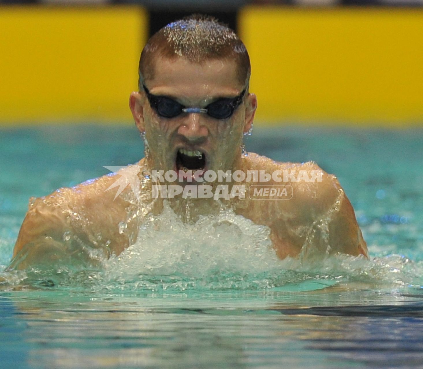 Сергей Стрельников 19 апреля 2011. Открытый чемпионат России по плаванию 2011 в спорткомплексе Олимпийский.