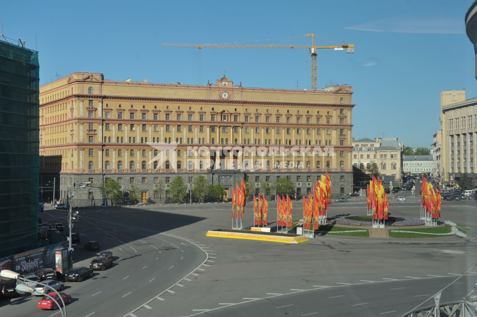 Здание ФСБ на Лубянской площади, Москва, 10 мая 2011 года