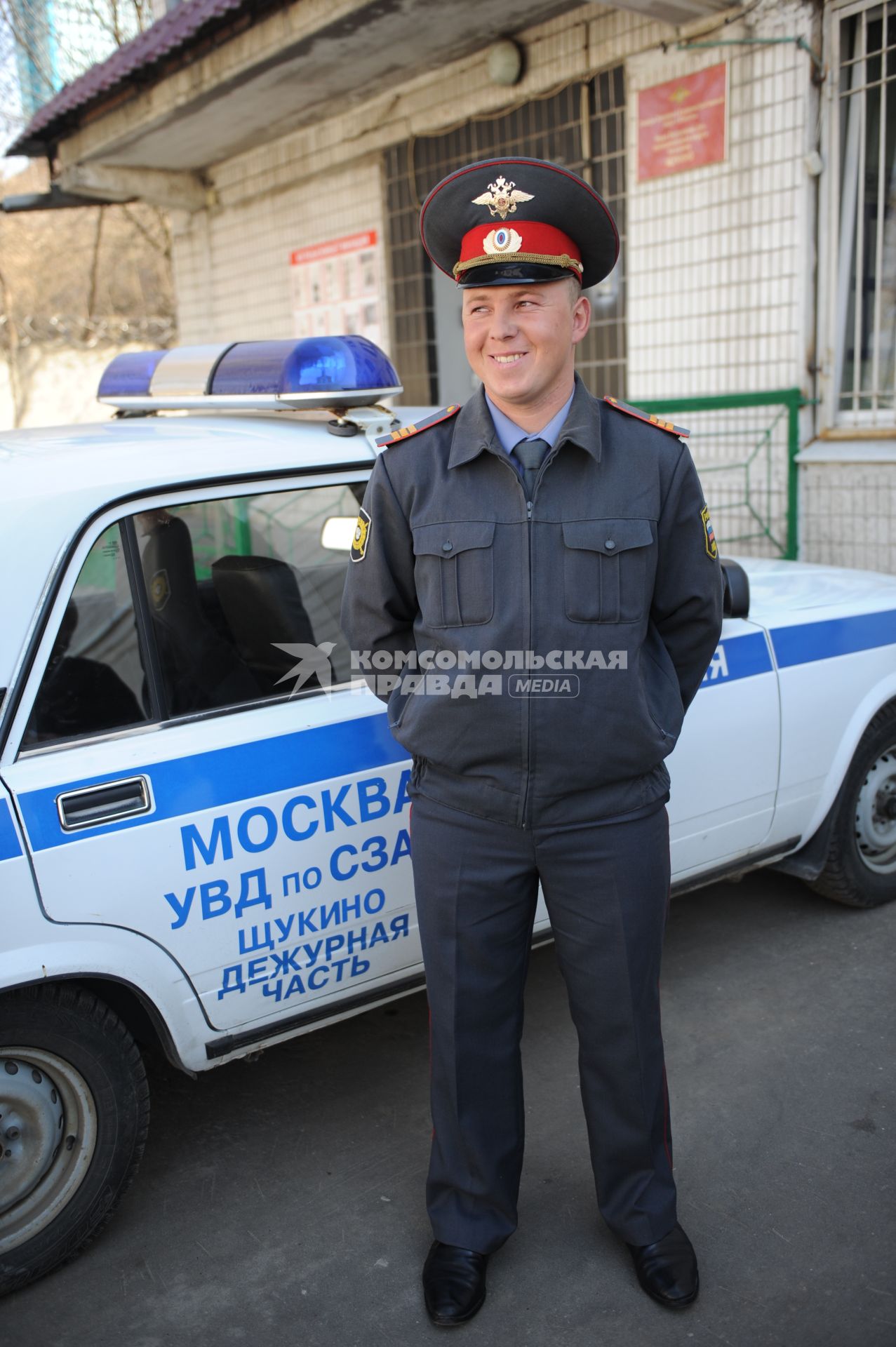 Полицейский- водитель, которого обвиняют в избиении школьника, Москва, 26 апреля 2011 года