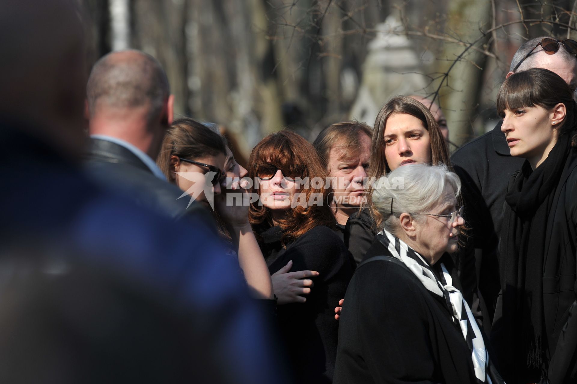 27 апреля 2011 года. Москва.  Похороны актера Михаила Козакова.