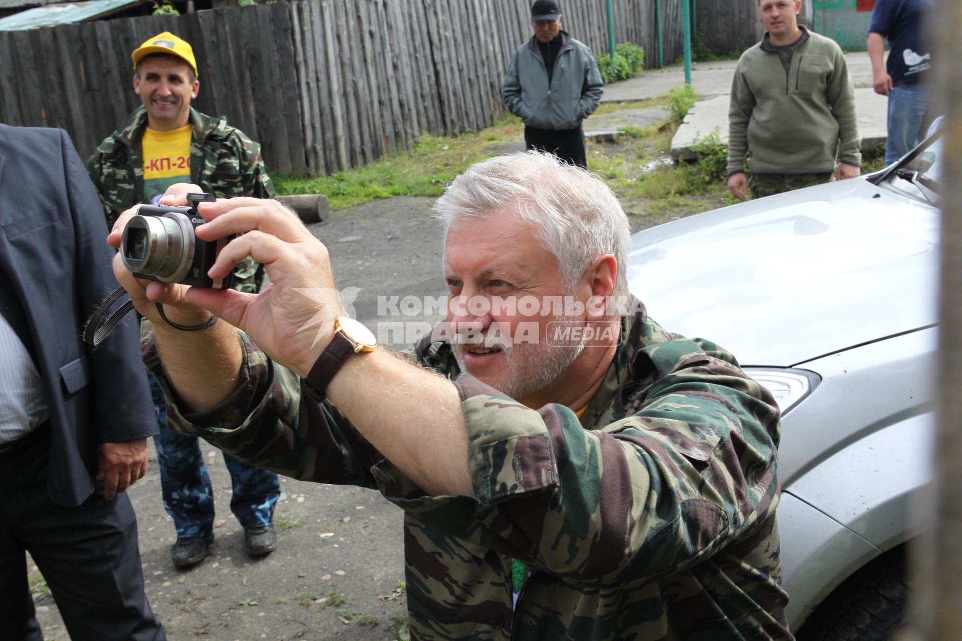 Спикер Совета Федерации Сергей Миронов, Сибирь, август 2010 года.