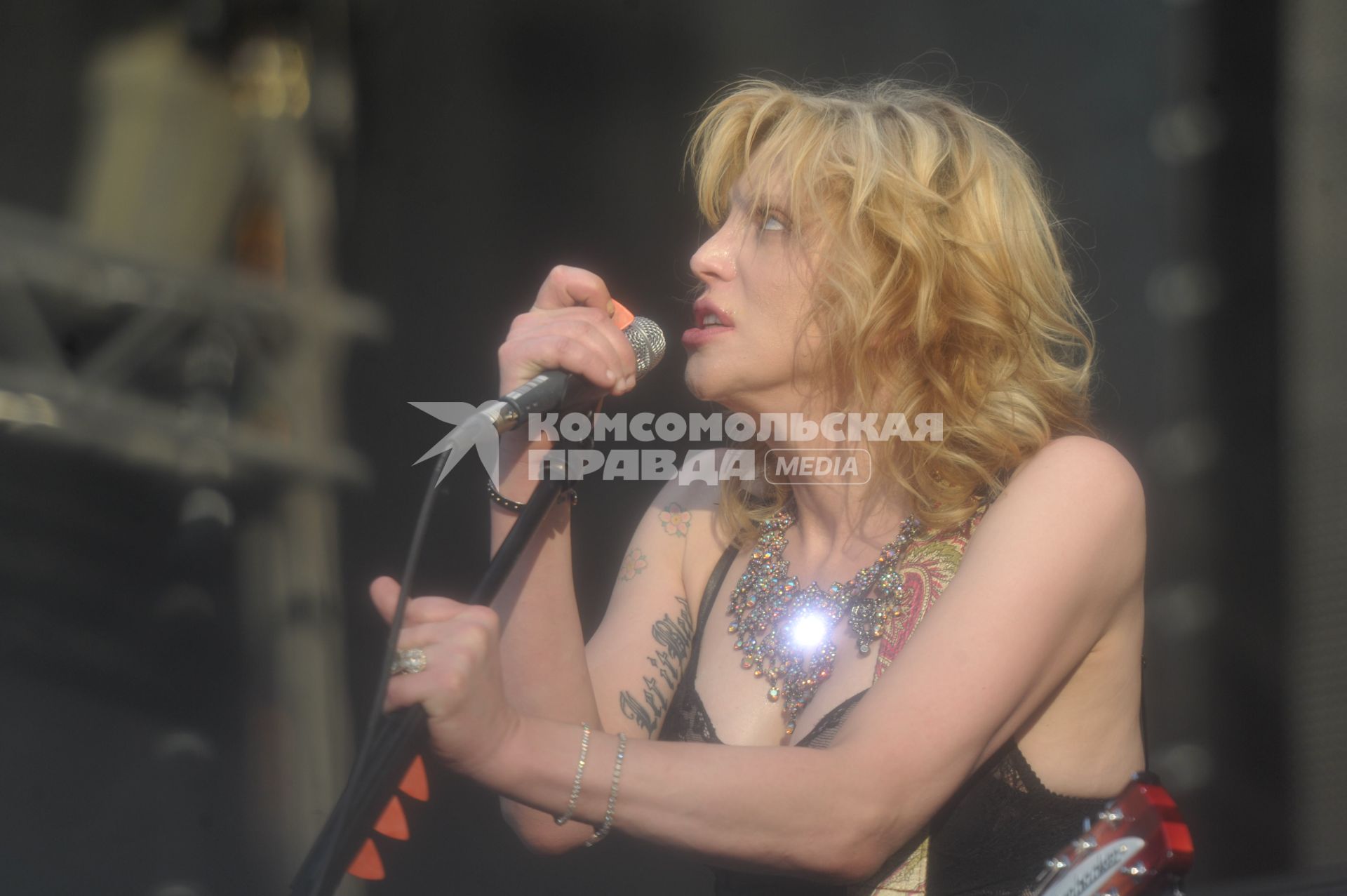 Кортни Лав в Москве, Courtney Love, пикник Афиши, Москва, 23 июля 2011 года.